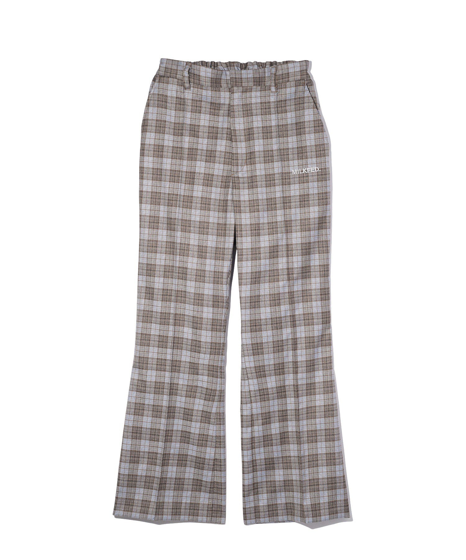 PLAID FLARED PANTS