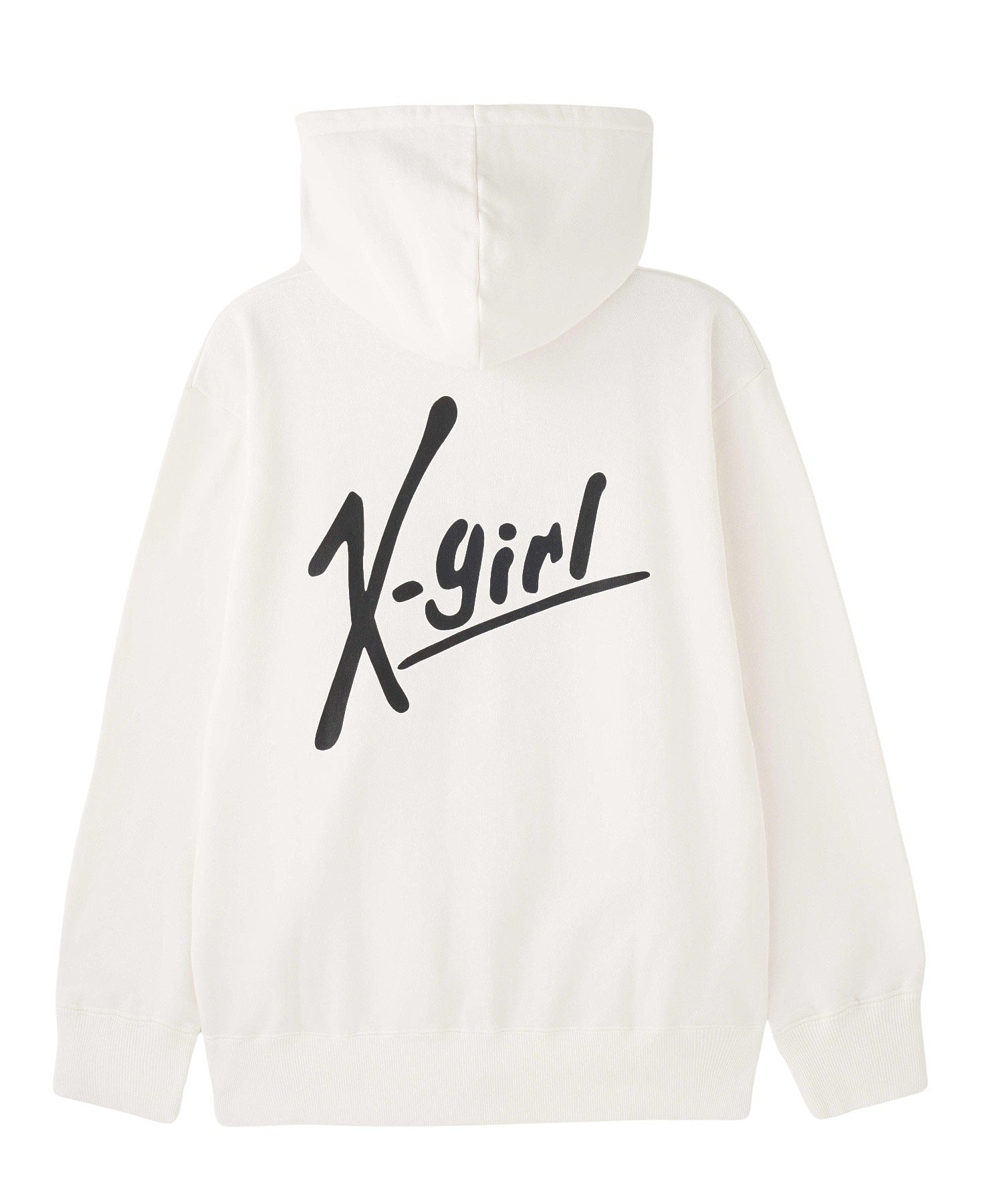 HANDWRITING LOGO ZIP UP SWEAT HOODIE