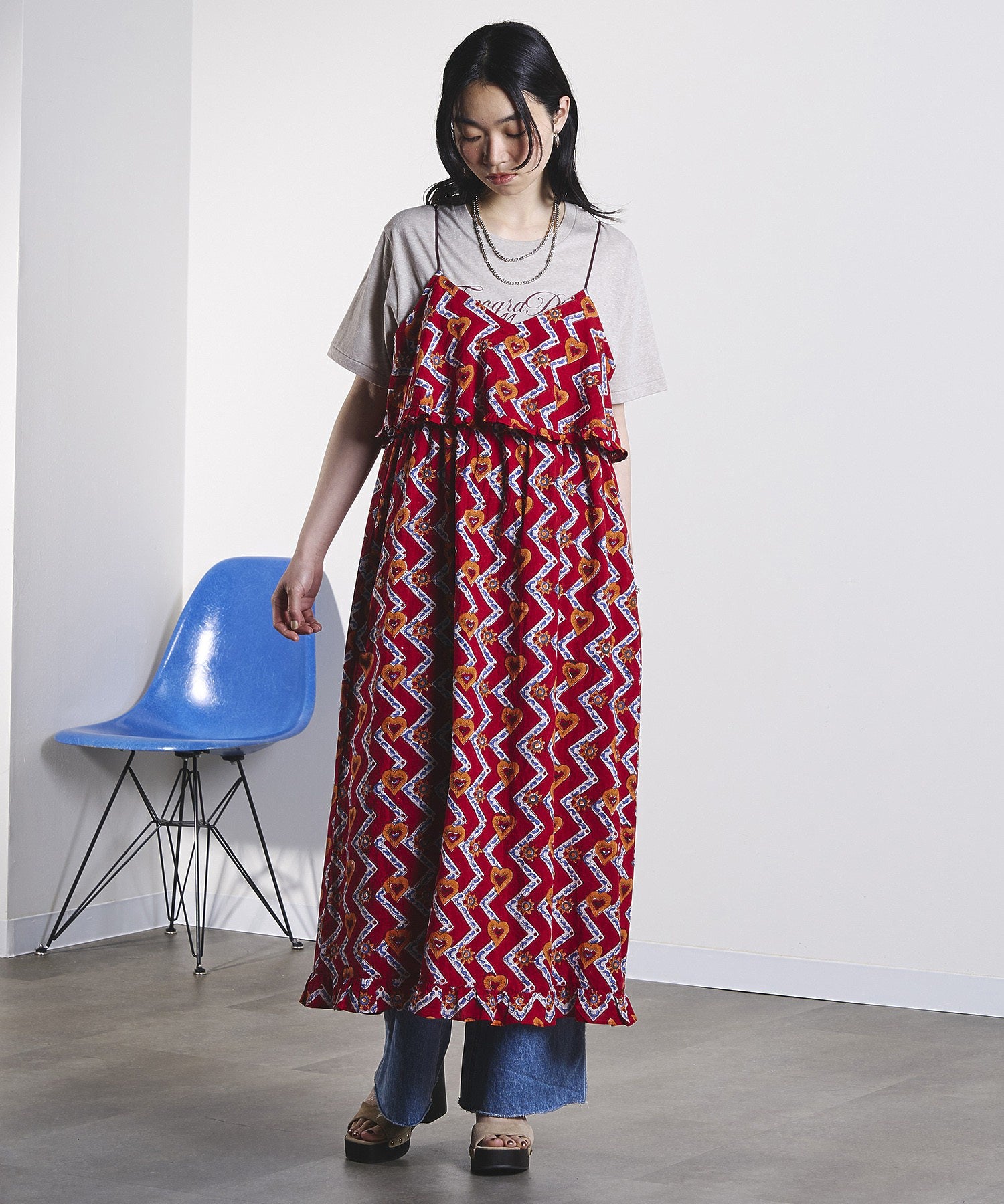HEART PRINT DRESS