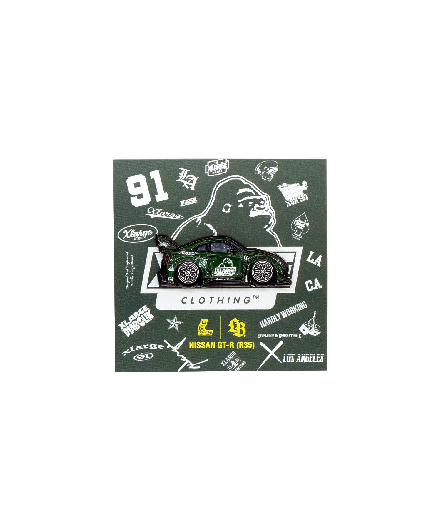 XLARGE×LIBERTY WALK Leen Custom Pin Badge