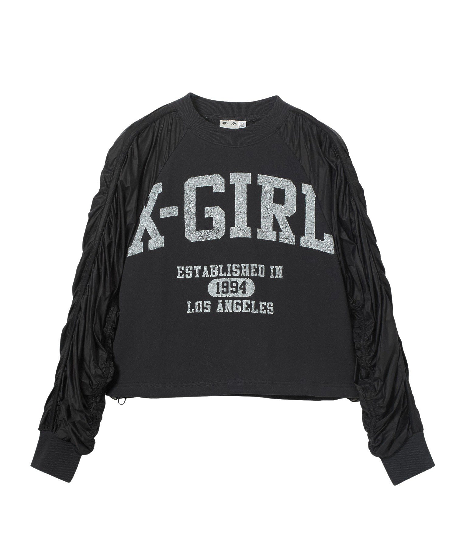 JERSEY MIX CREWNECK TOP