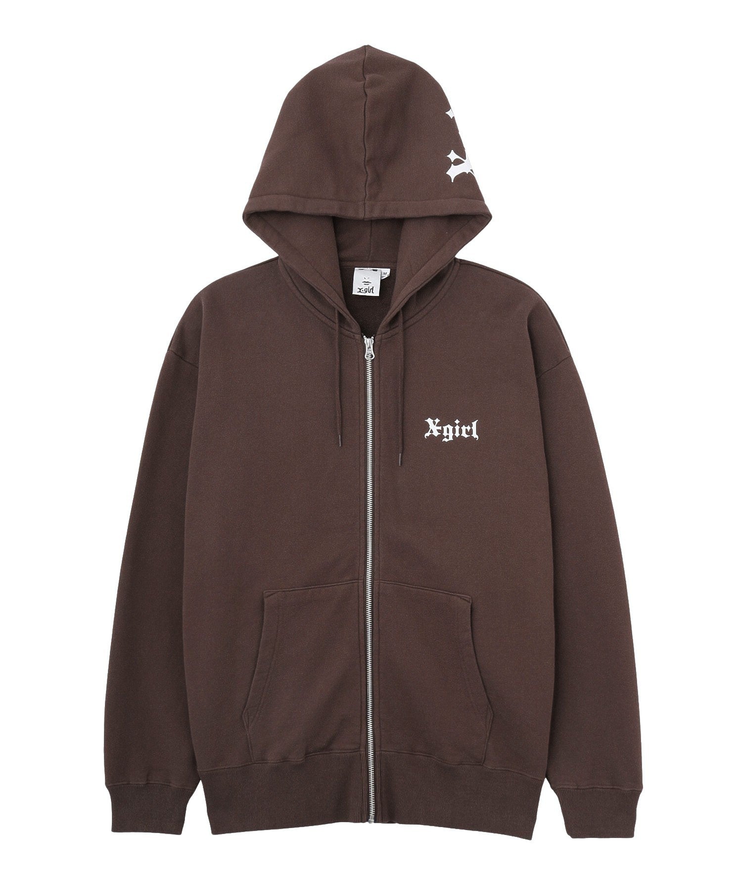 OLD ENGLISH LOGO ZIP UP SWEAT HOODIE