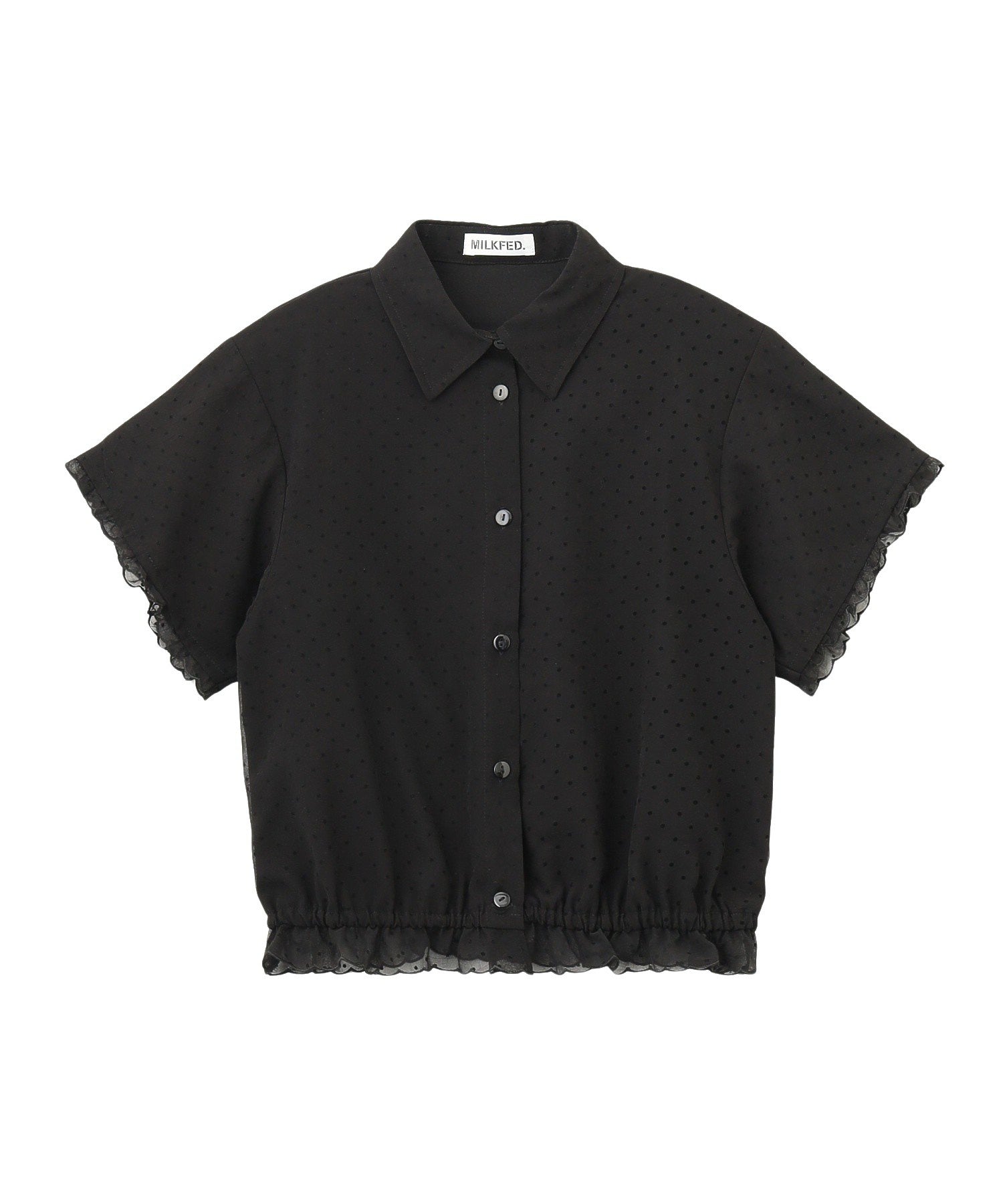 SHEER SCALLOP SHIRT