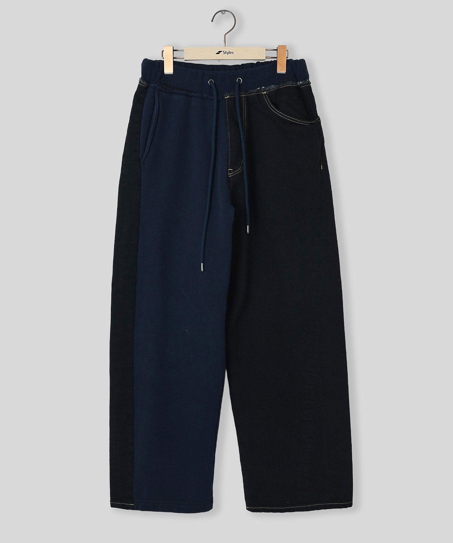 FACETASM/ファセッタズム/DENIM MERGING SWT PANTS MYK-PT-08