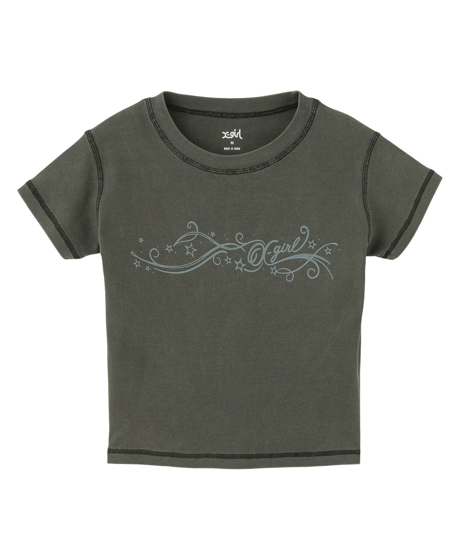 ORNAMENT LINE LOGO S/S BABY TEE