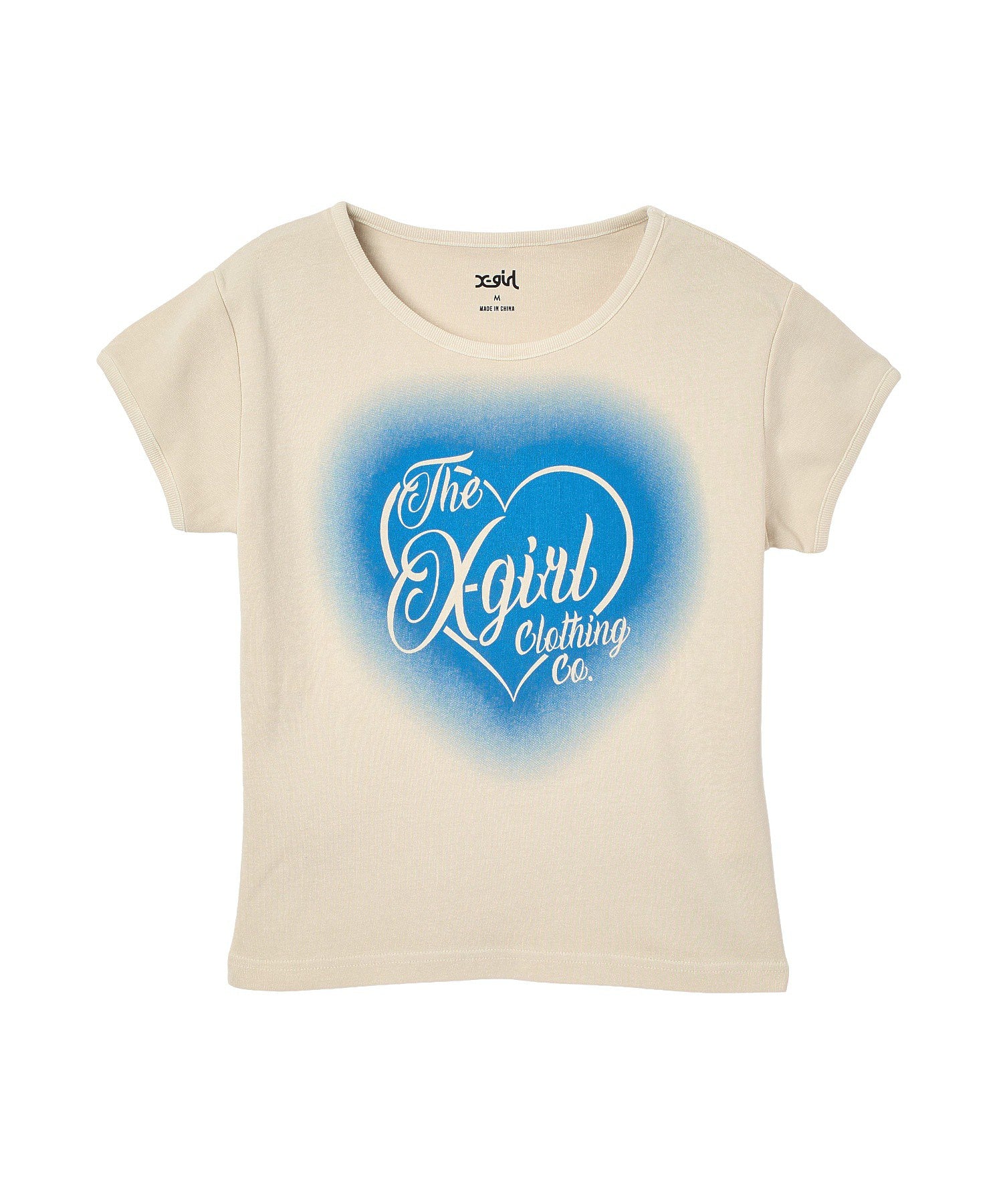 FADED HEART SPRAY LOGO S/S BABY TEE