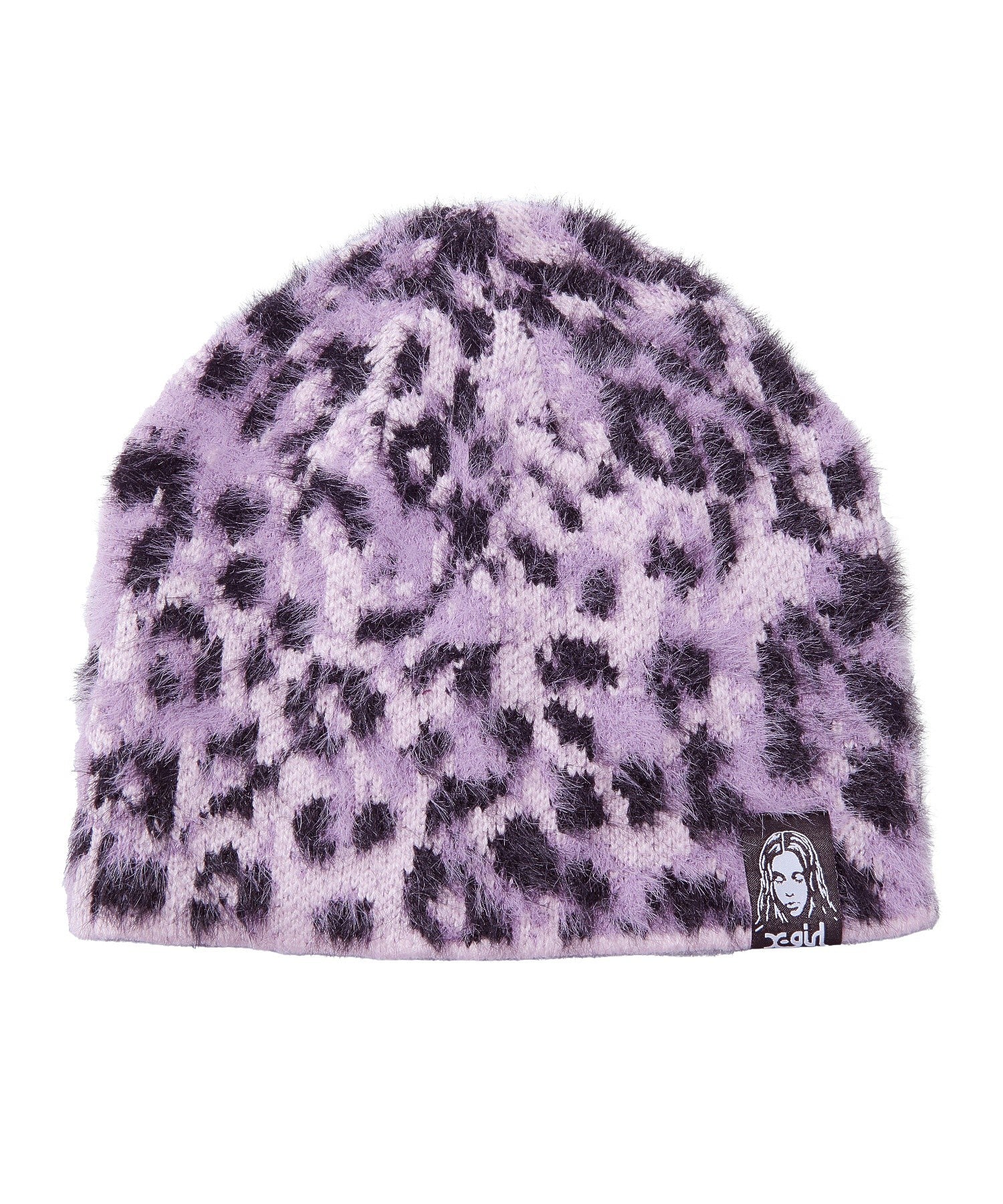 LEOPARD SHAGGY JACQUARD BEANIE