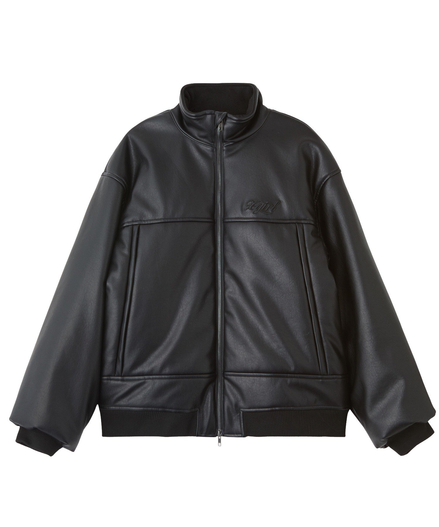 FAUX LEATHER PADDED JACKET