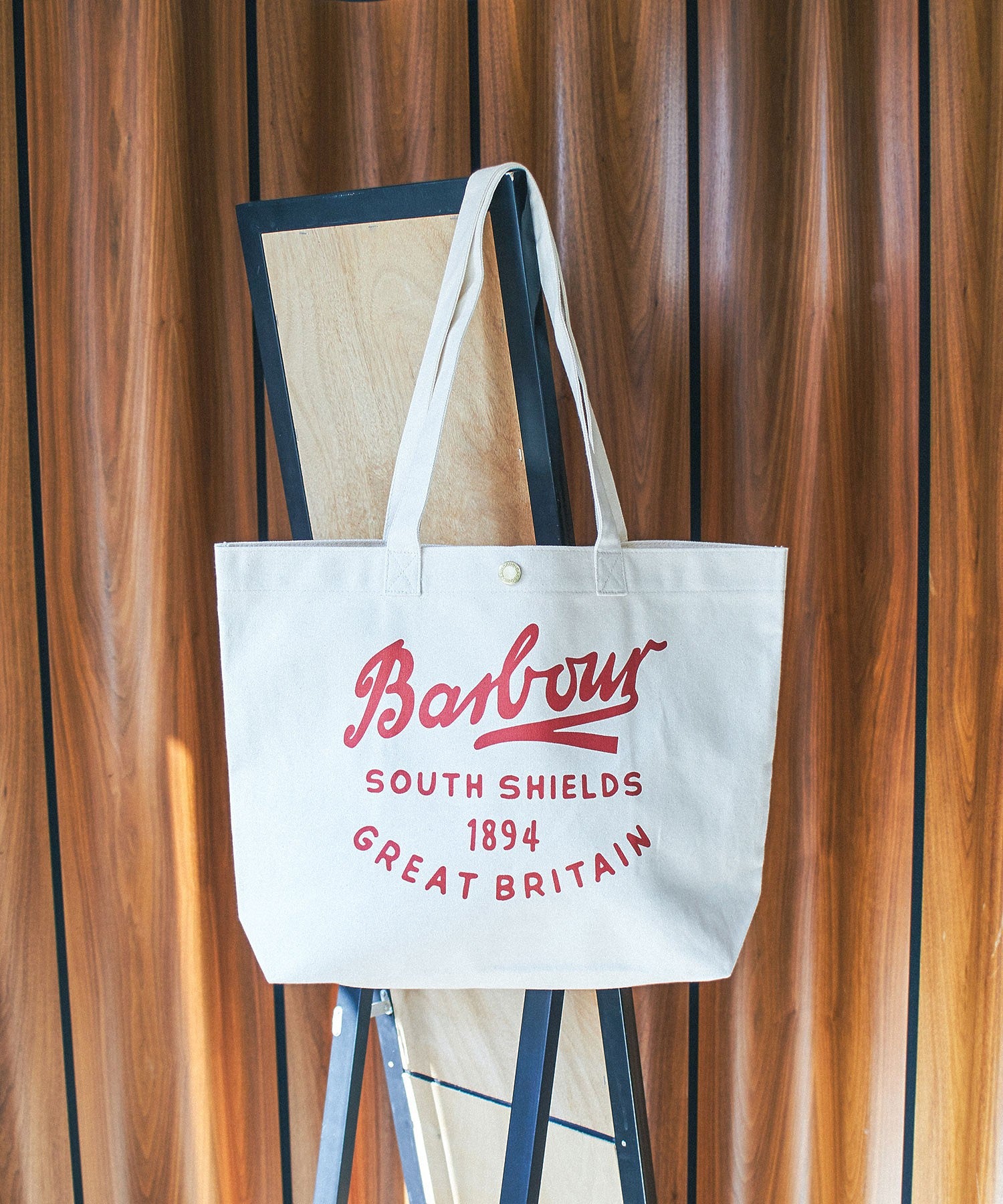 BARBOUR/SCRIPT TOTE BAG