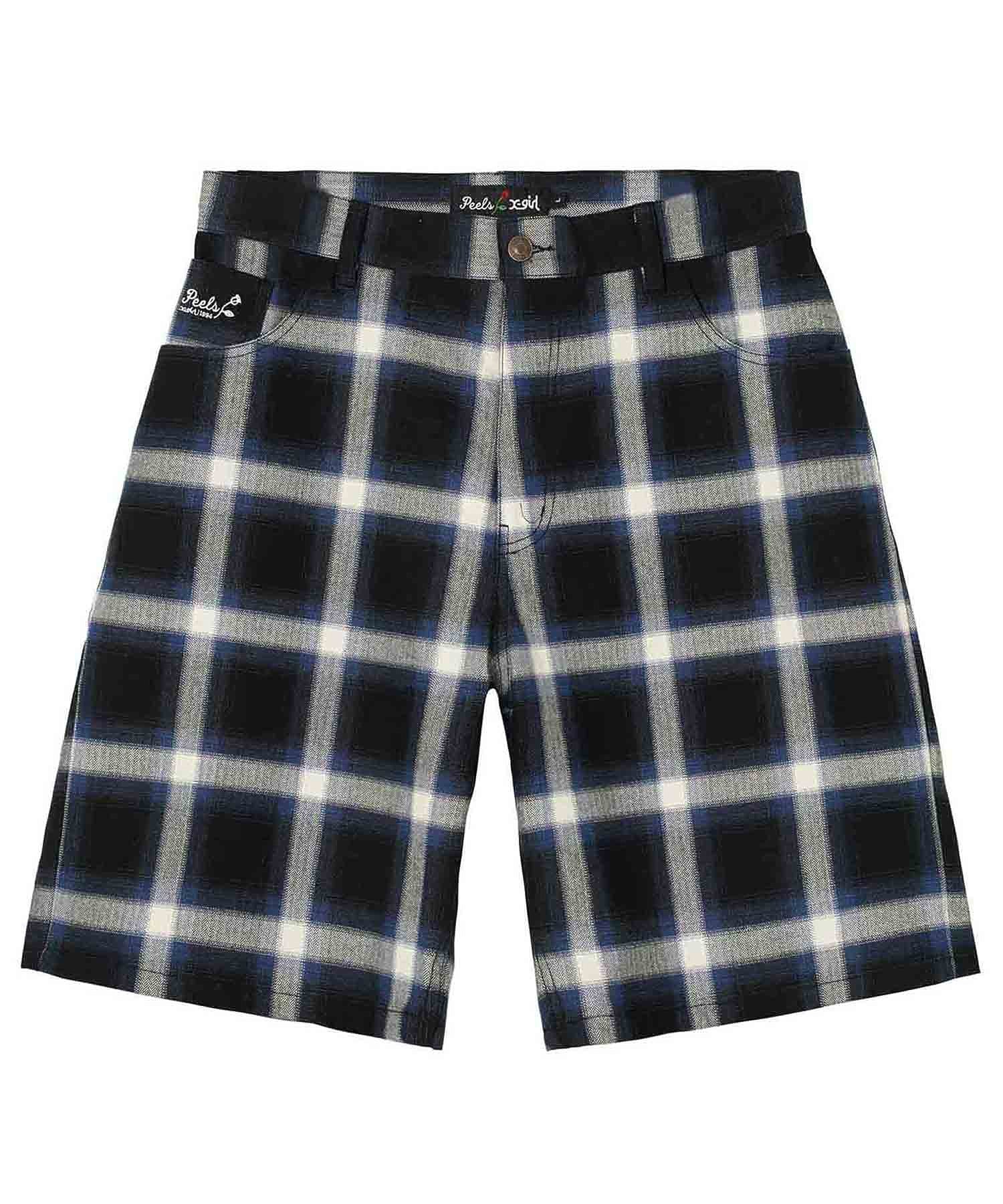 X-girl × Peels PLAID HALF PANTS