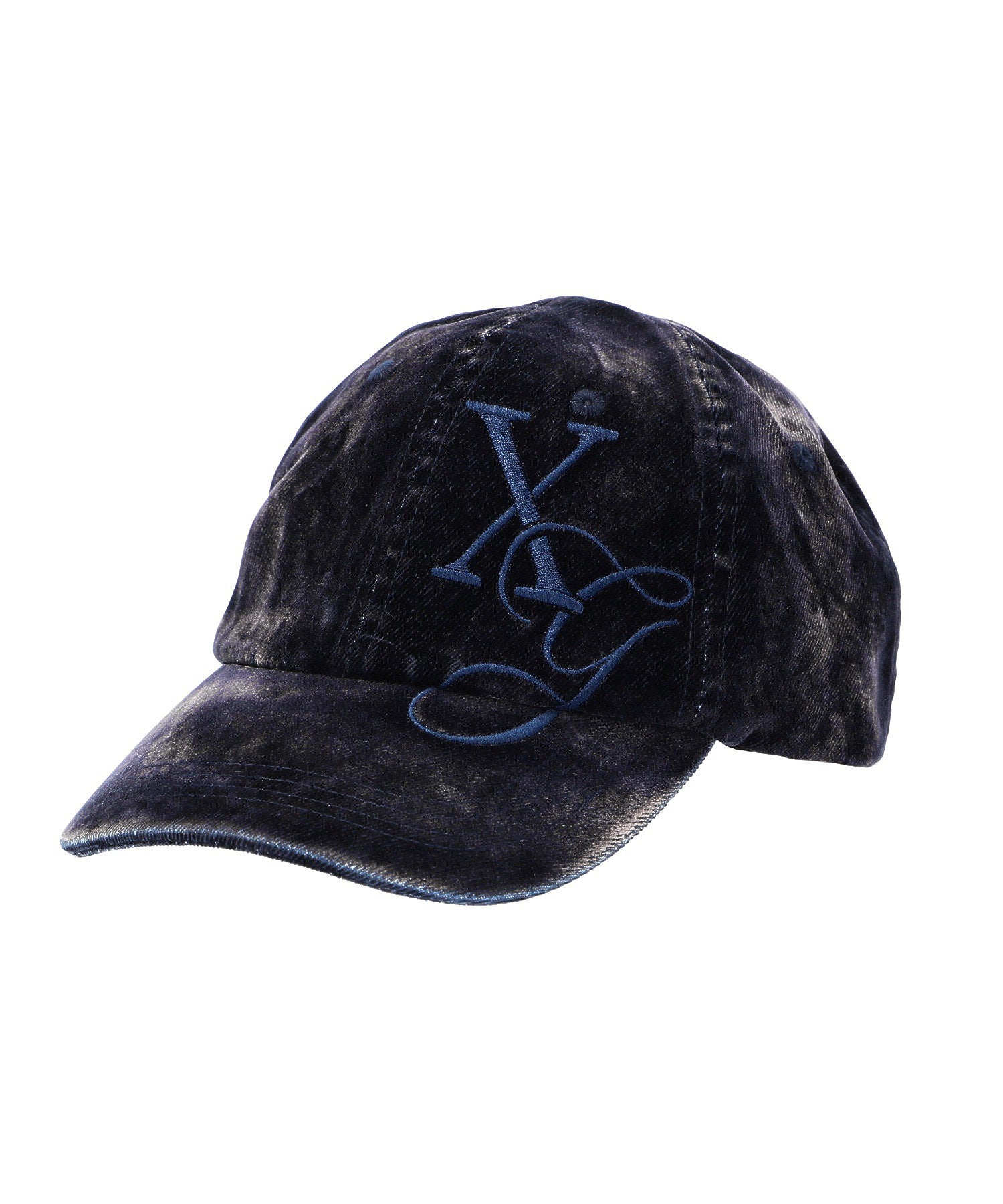 FLOCKED DENIM 6PANEL CAP