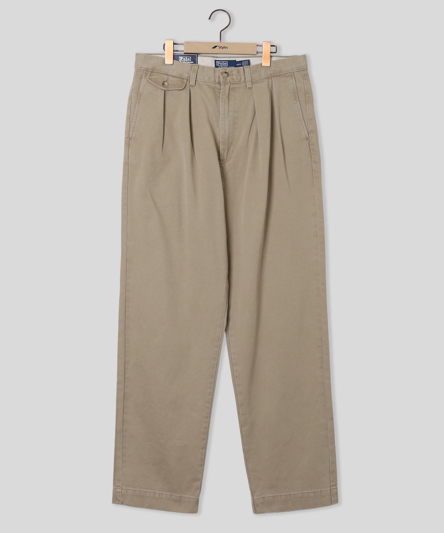 POLO RALPH LAUREN/ポロ ラルフ ローレン/RALAXED FIT WHITMAN CHINO PLEATED PANTS