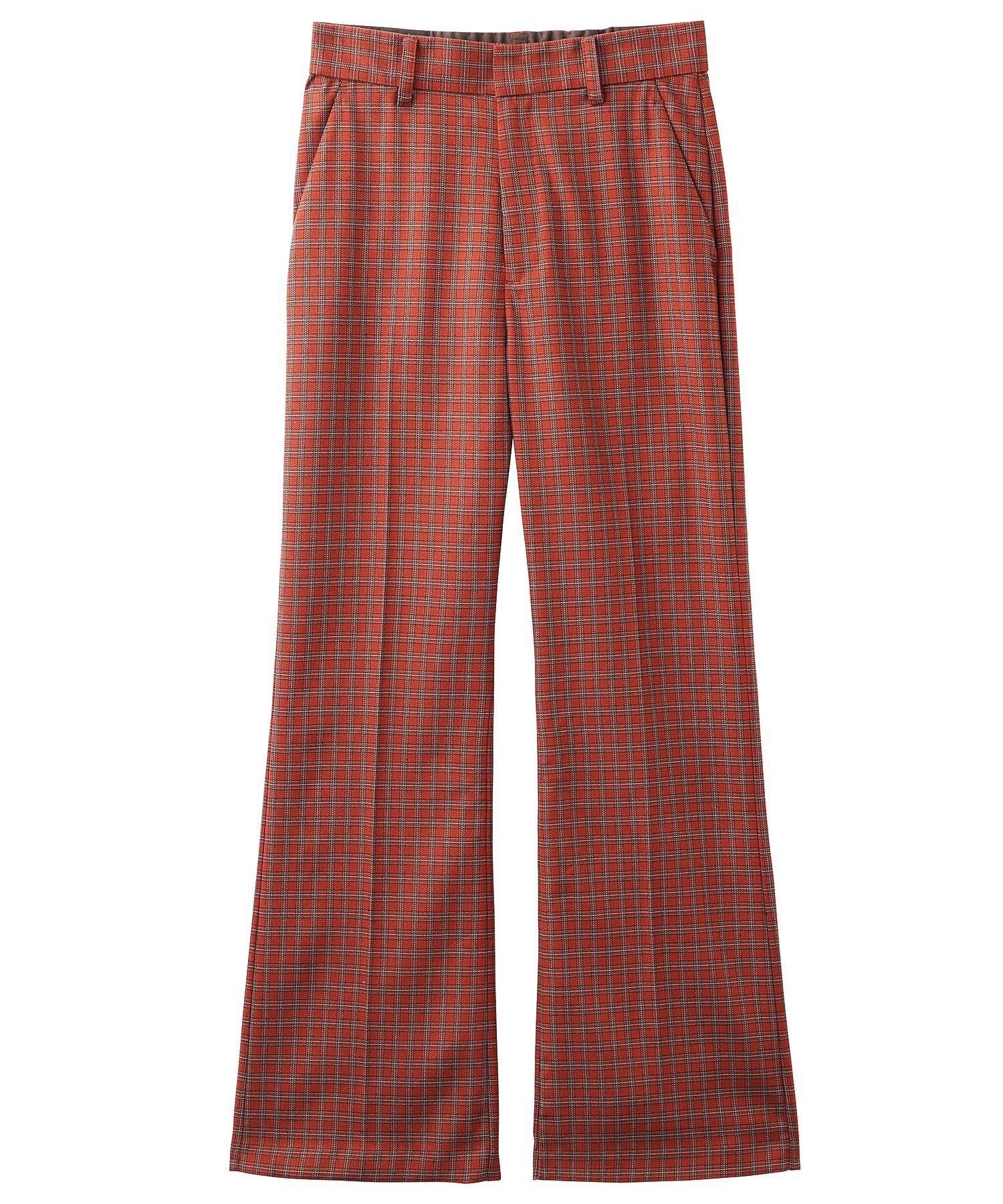 PLAID INVERTED BOX PLEAT PANTS MILKFED.