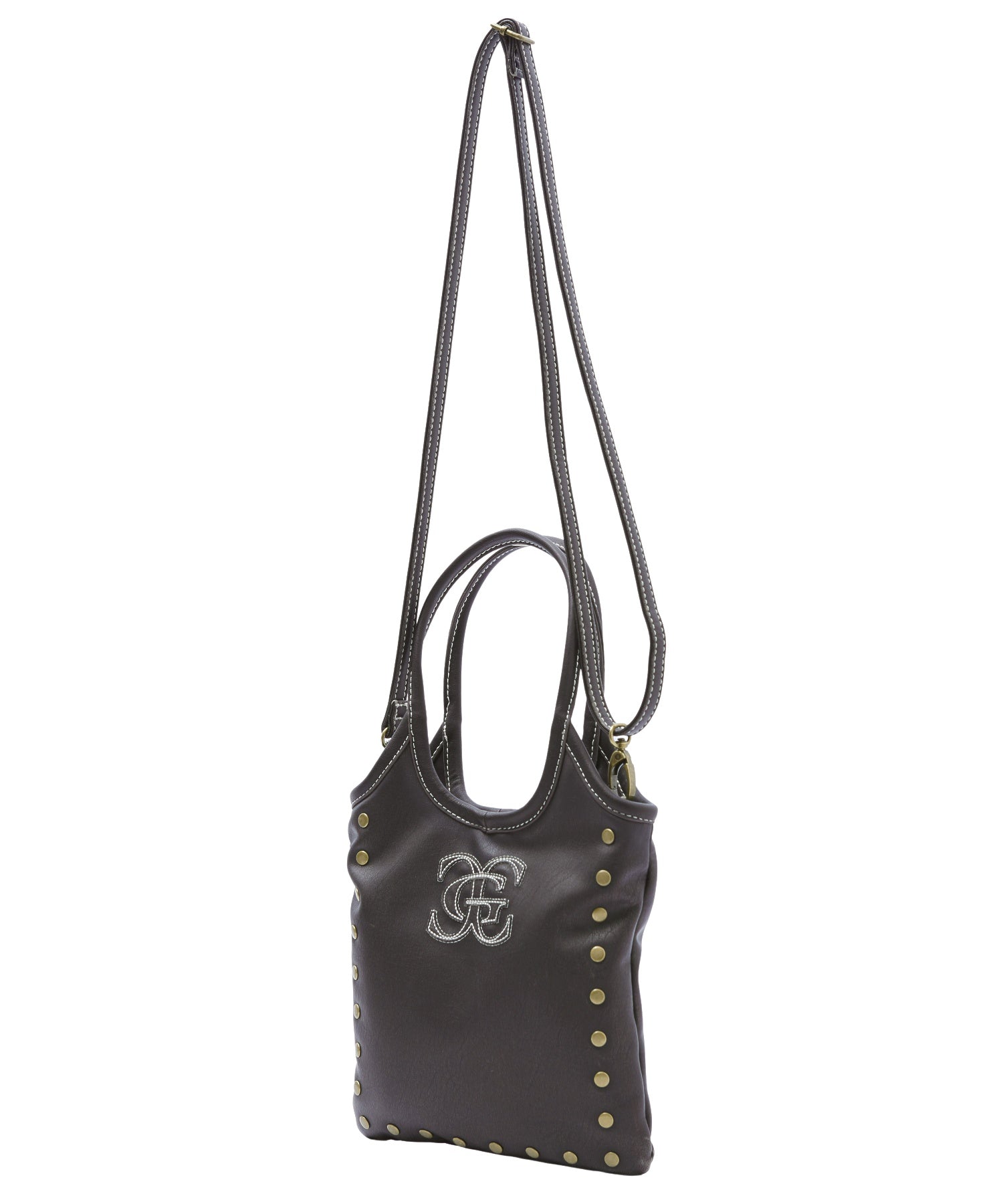 XG EMBLEM STUDDED 2WAY MINI BAG
