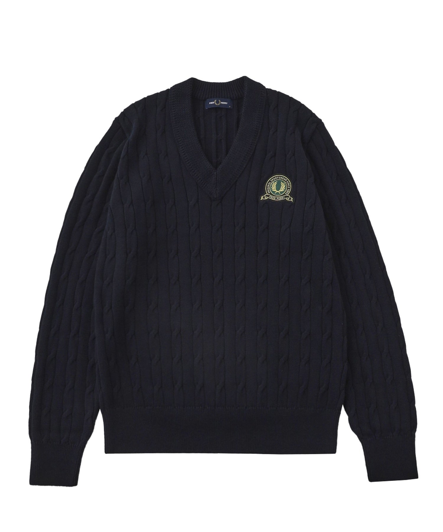 FRED PERRY/フレッドペリー/TENNIS BADGE CABLE KNIT JUMPER K1531