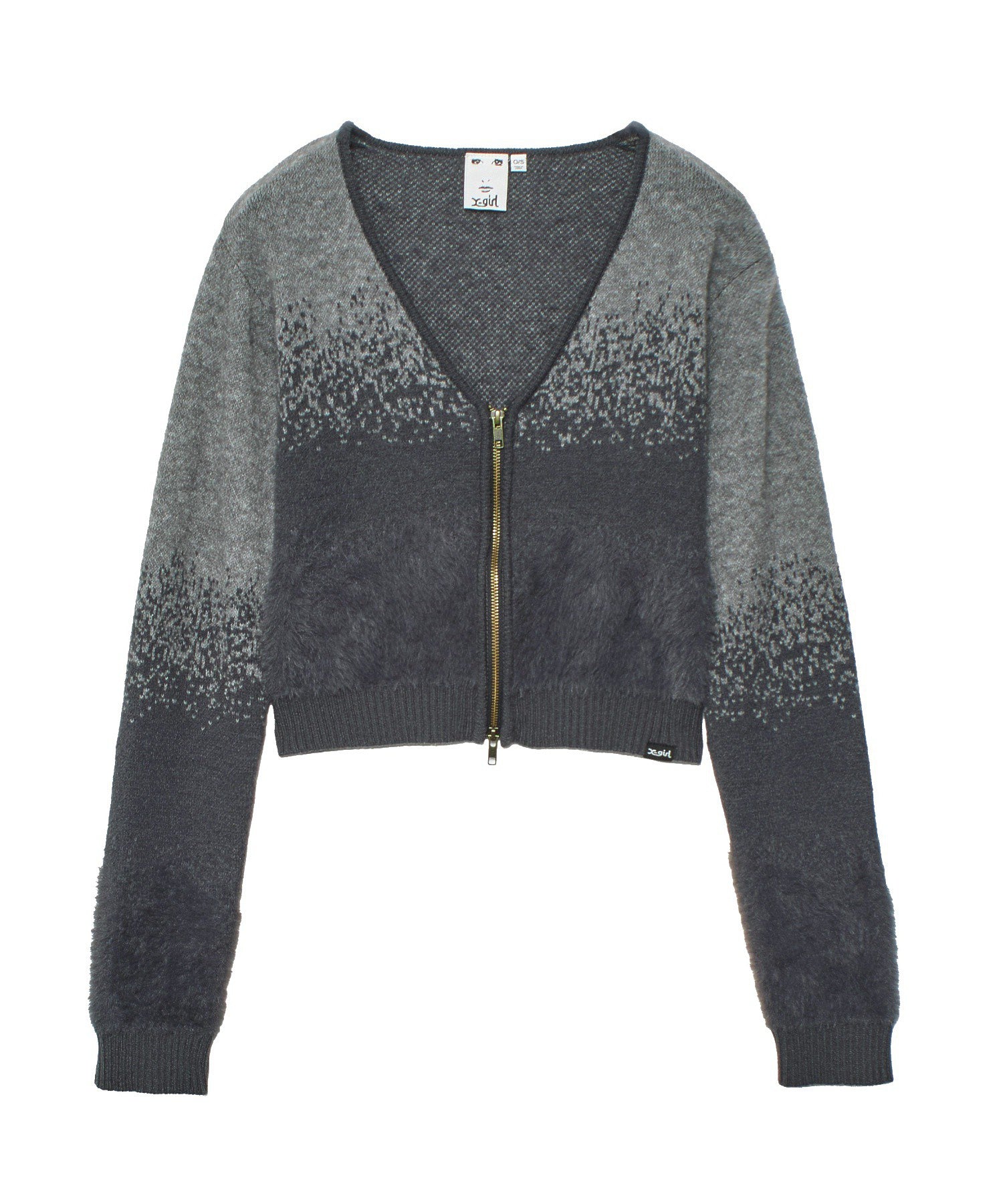JACQUARD KNIT COMPACT CARDIGAN