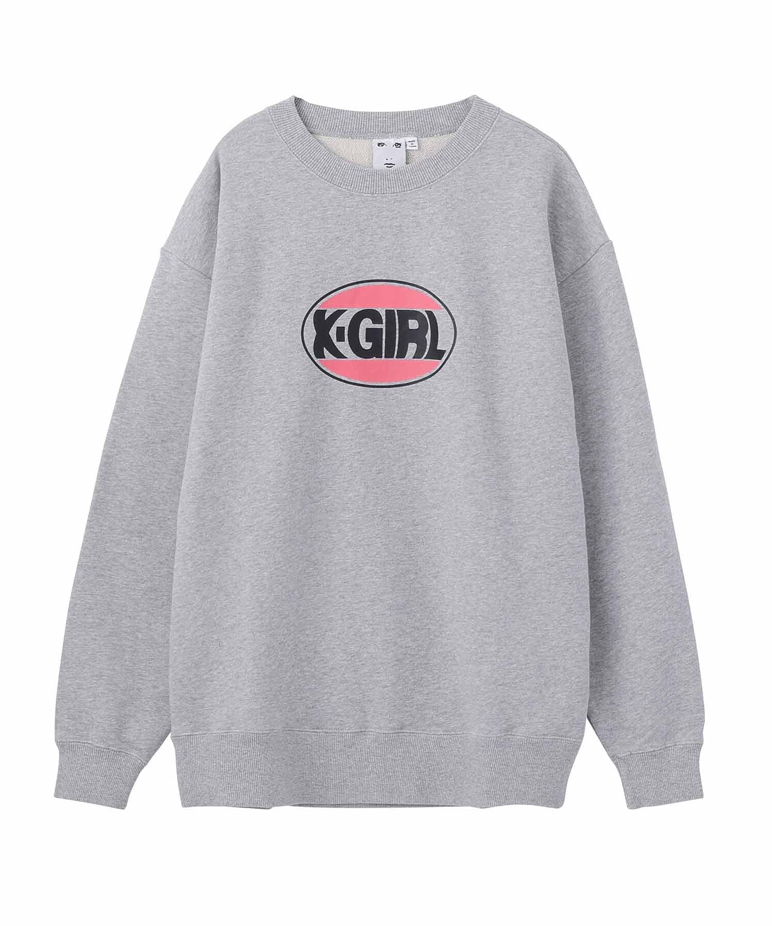 OVAL LOGO CREW SWEAT TOP X-girl