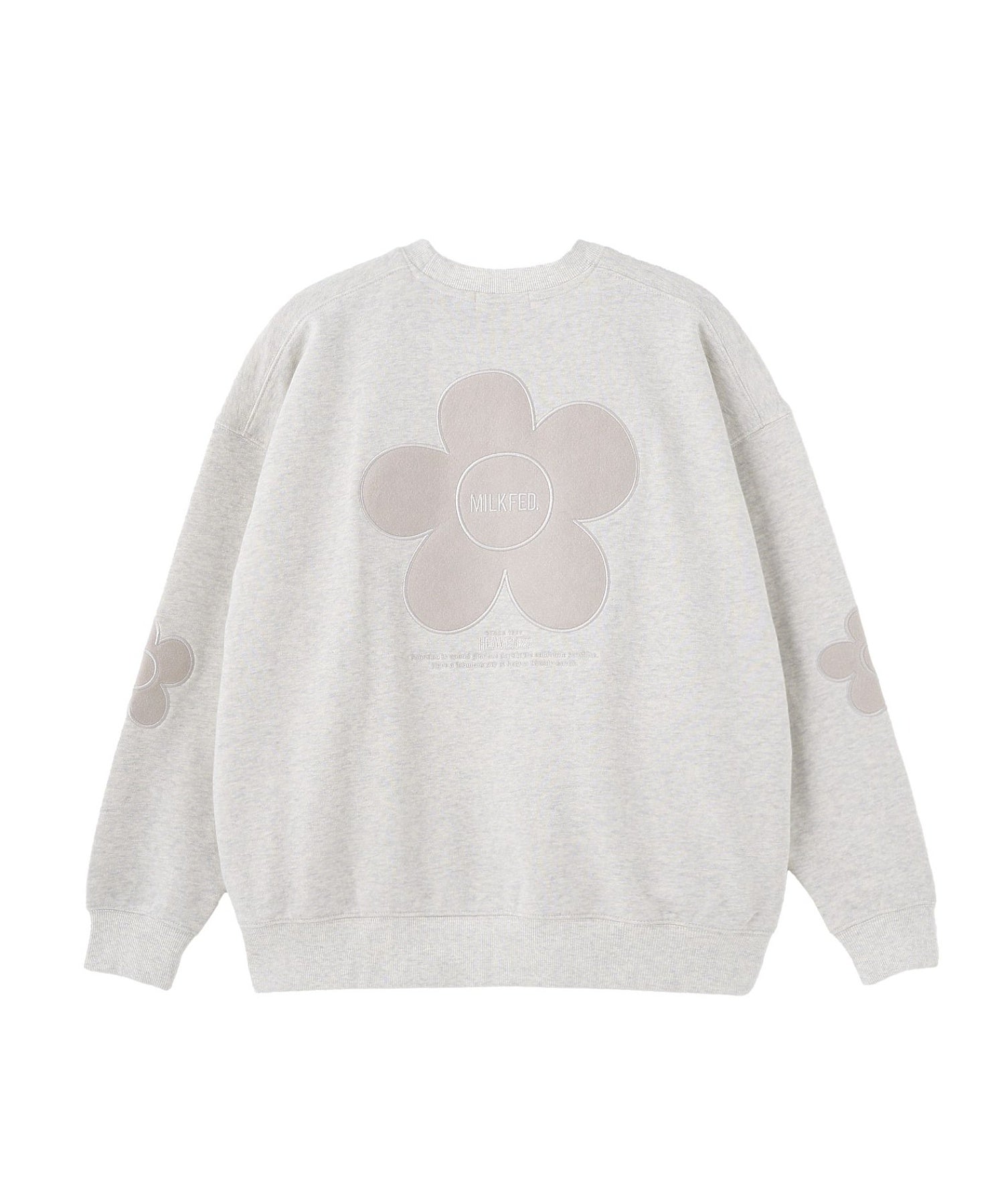 FLOWER ELBOW PATCH SWEAT TOP