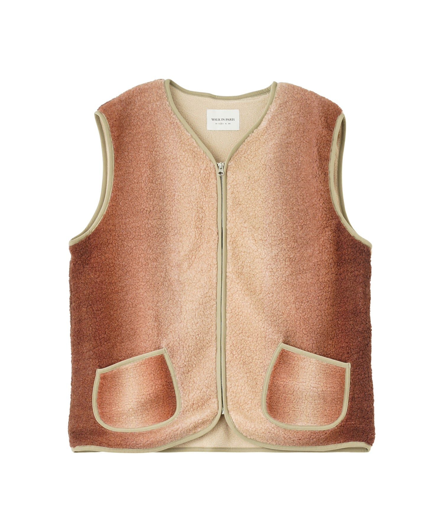 WALK IN PARIS/ウォーキンパリス/Brown shepherd vest 24FW SHAPED VEST