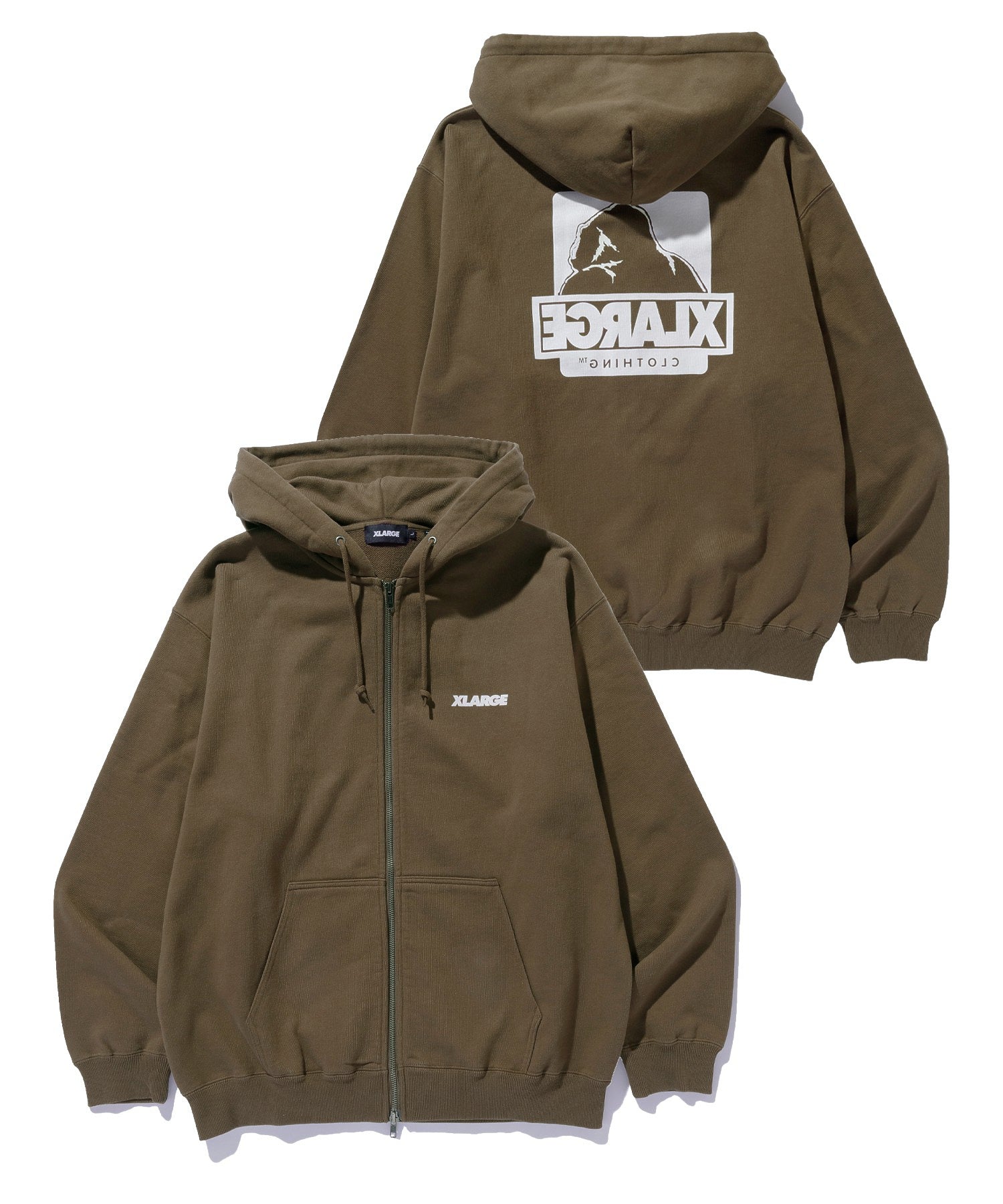 BACKSIDE OG W-ZIP HOODED SWEAT SHIRT
