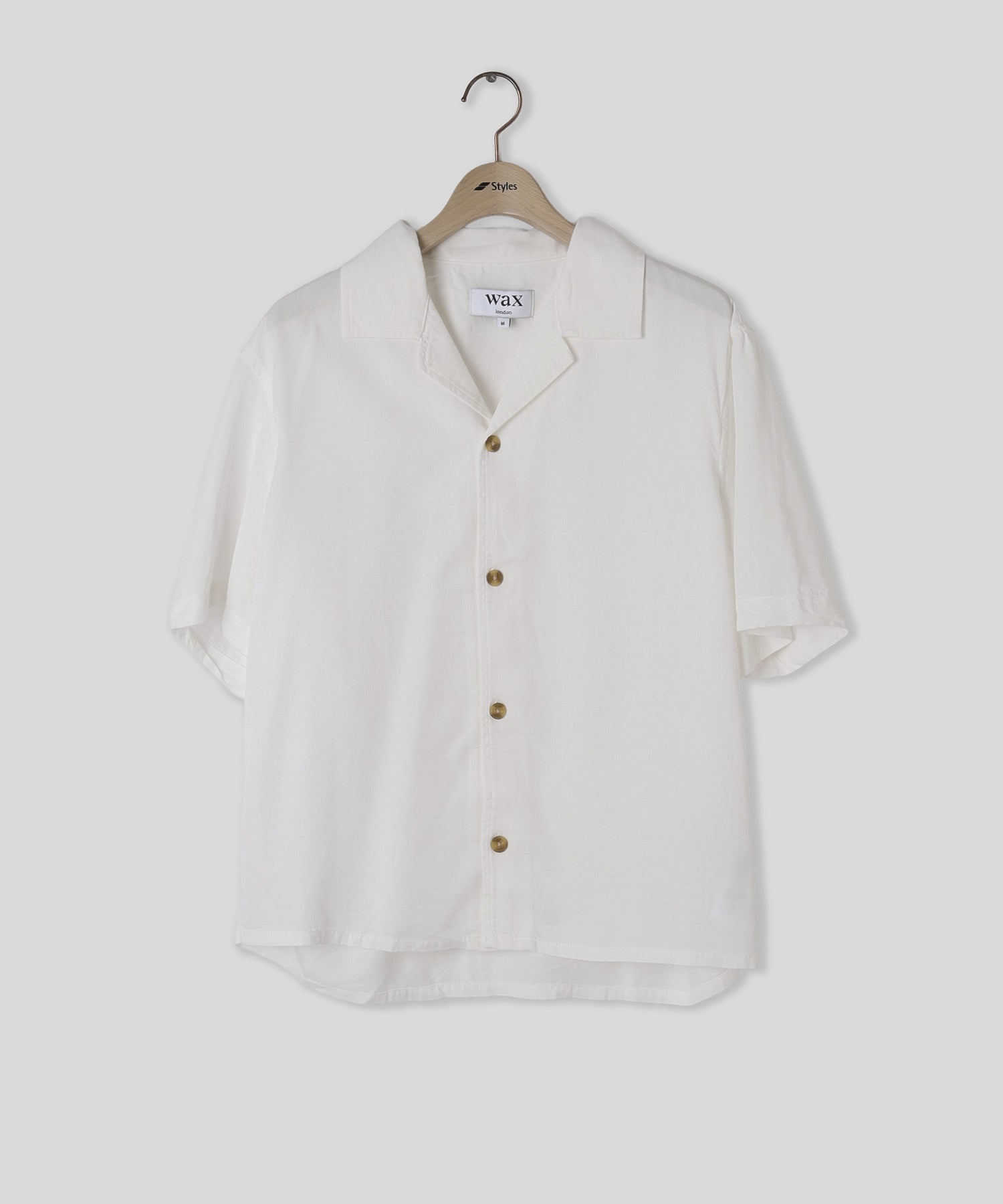 WAX LONDON/ワックスロンドン/CURZON SS SHIRT DRAPEY TENCEL TWILL OFW