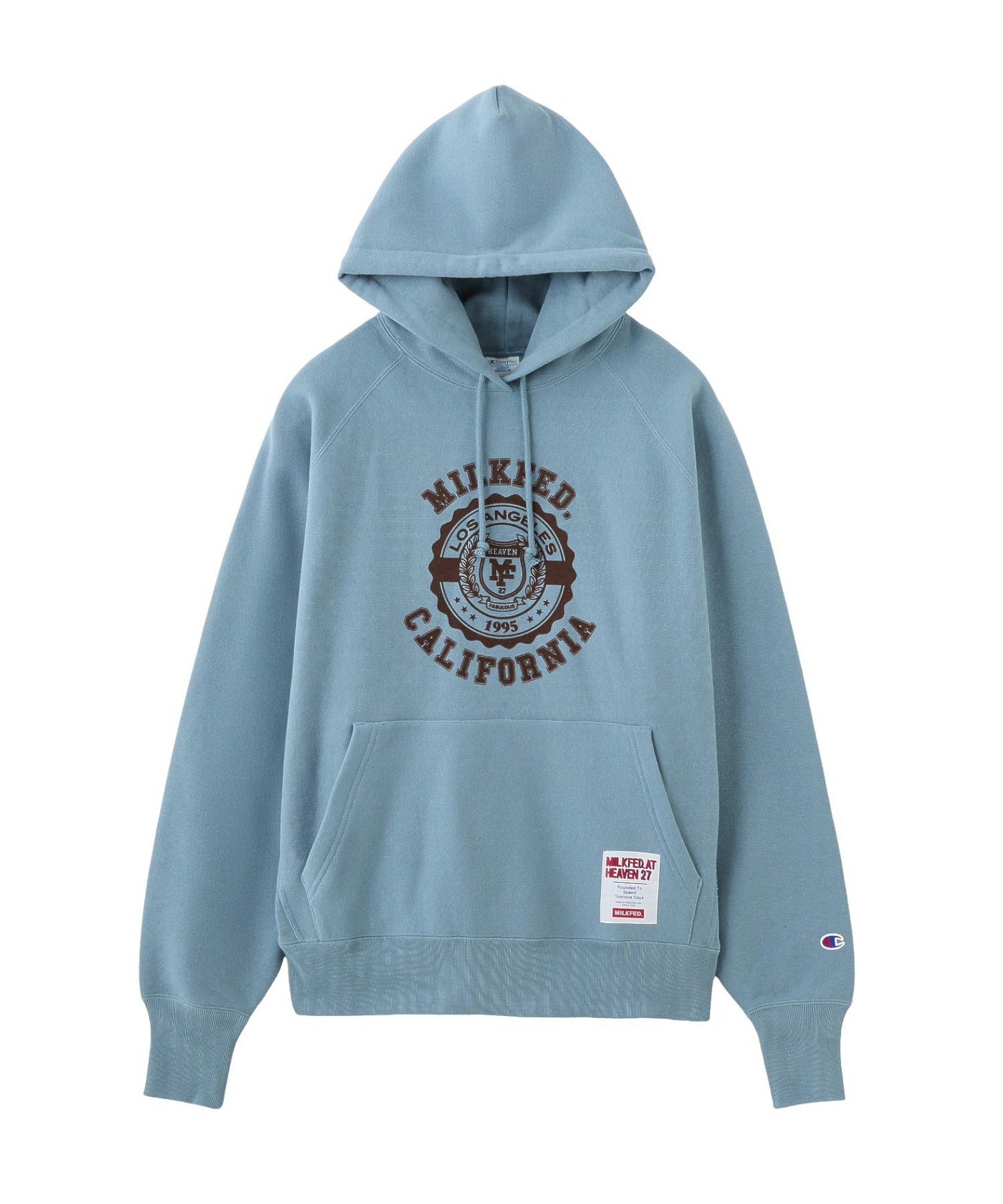 MILKFED. × CHAMPION COLLEGE LOGO SWEAT HOODIE