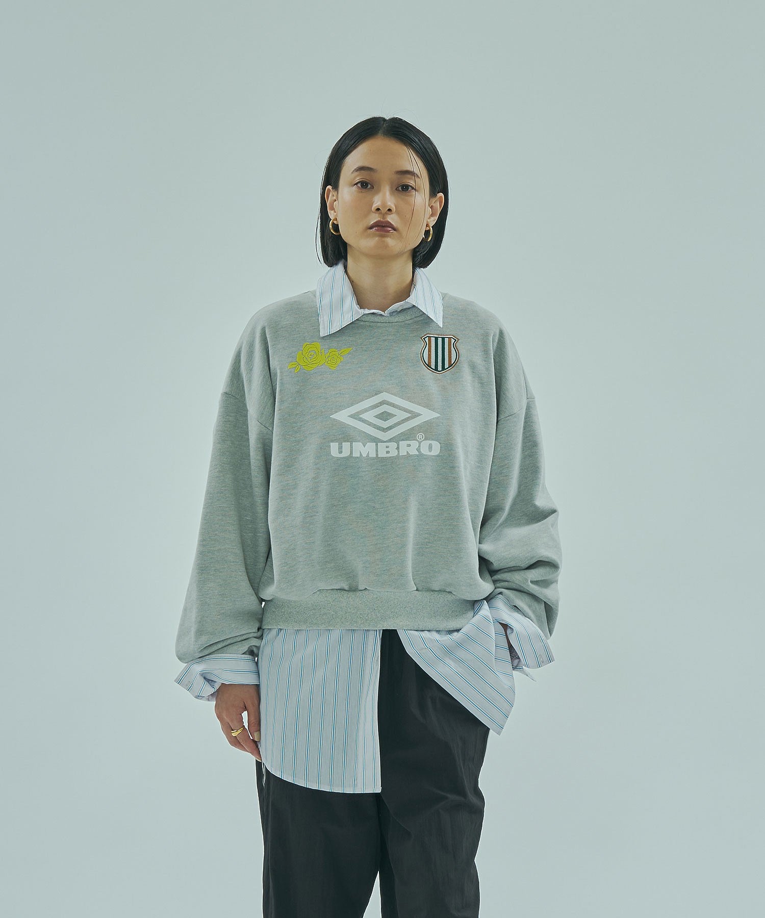 UMBRO×ROSE BUD/DOUBLE DIAMOND SWEATSHIRT