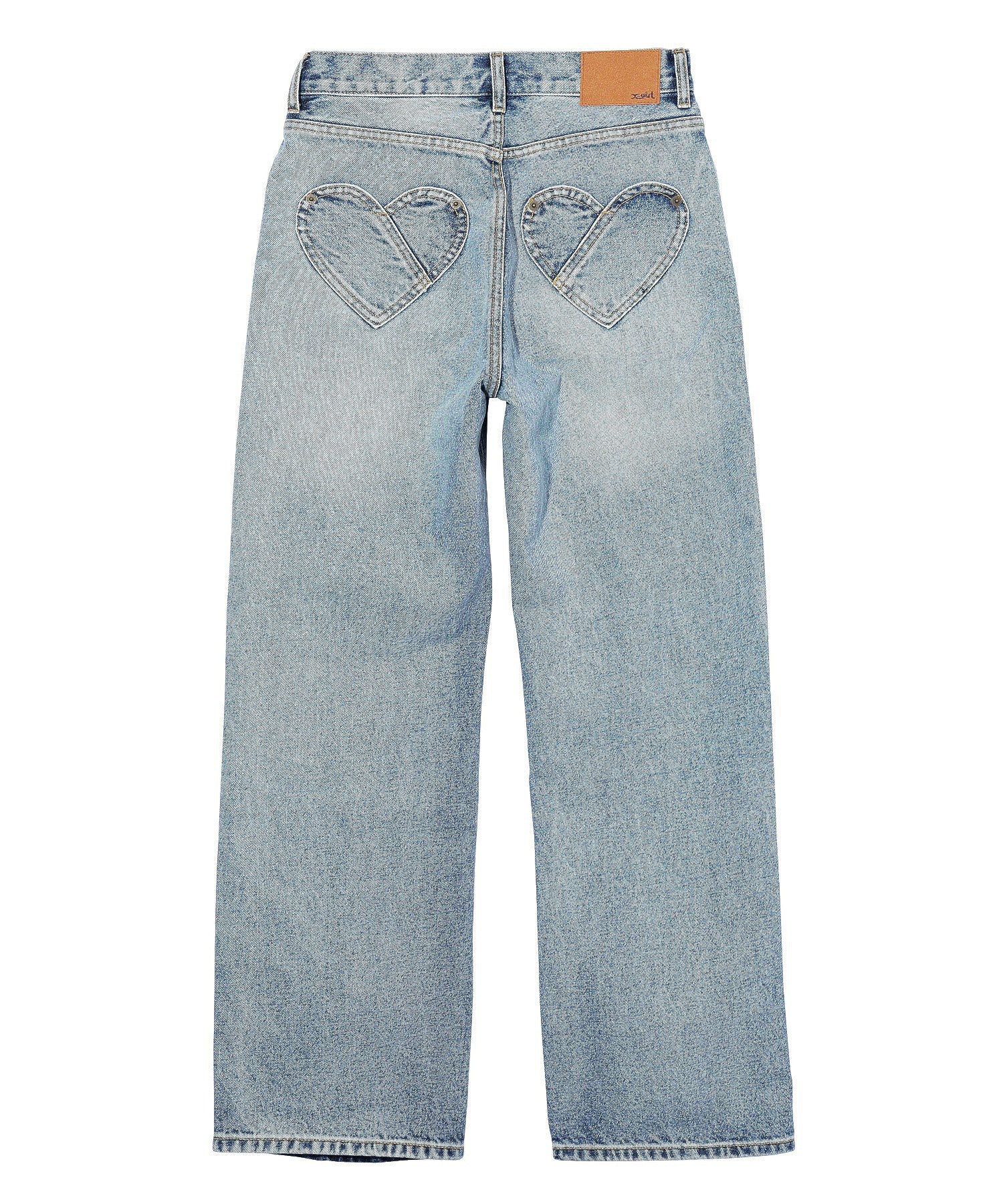 HEART POCKET DENIM PANTS