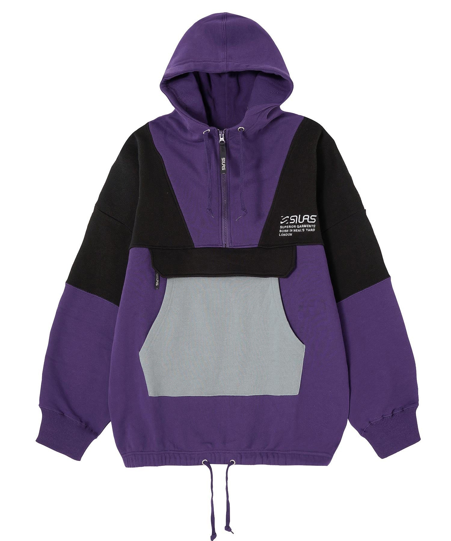 HOODED PANELED SWEATSHIRT SILAS