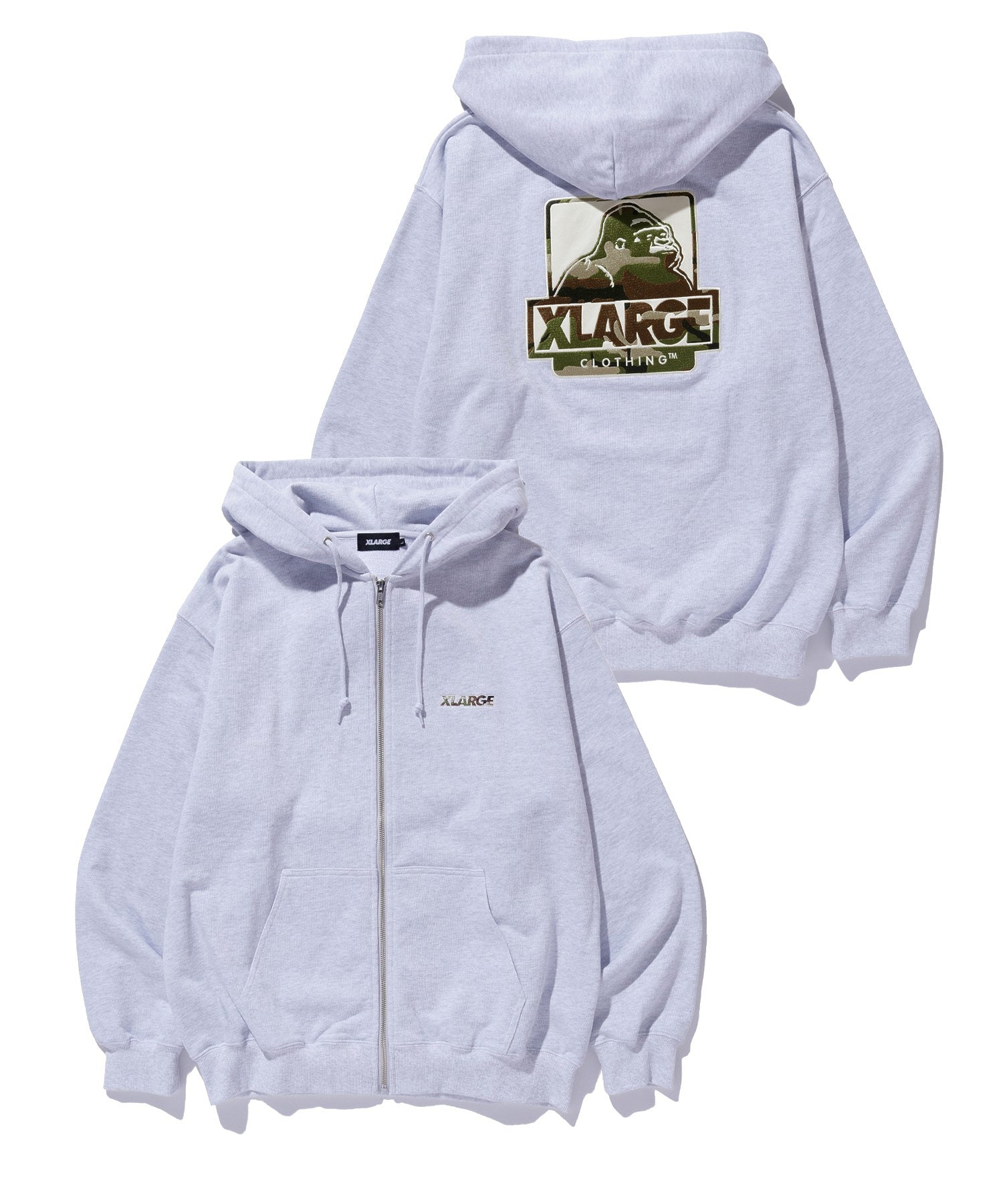 OG BOX ZIP UP HOODED SWEATSHIRT