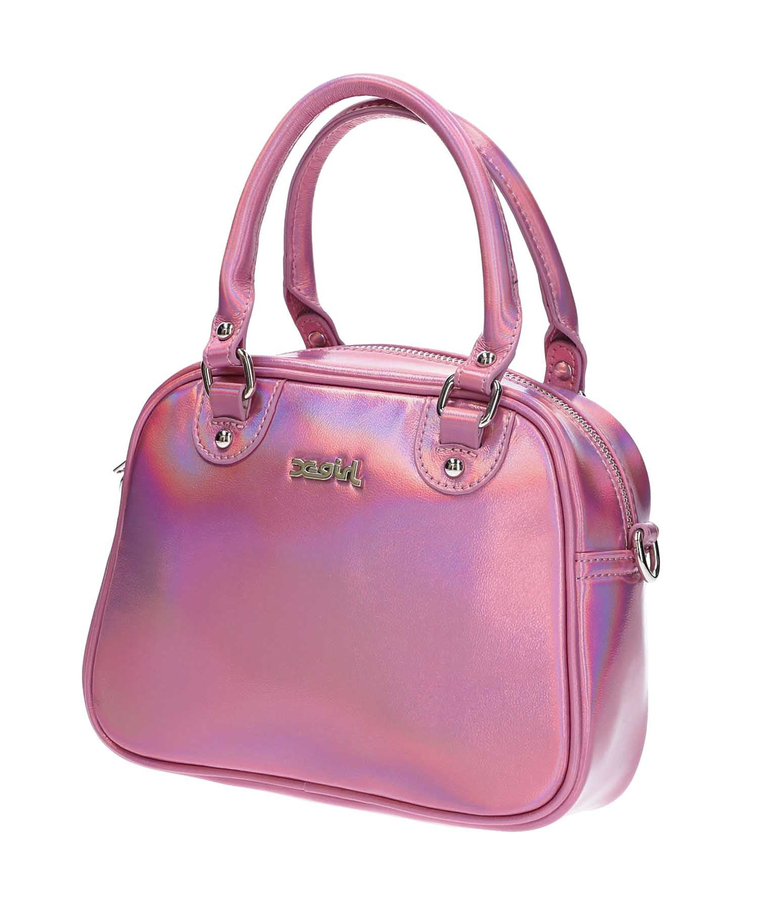 METALLIC FAUX LEATHER 2WAY MINI BAG X-girl