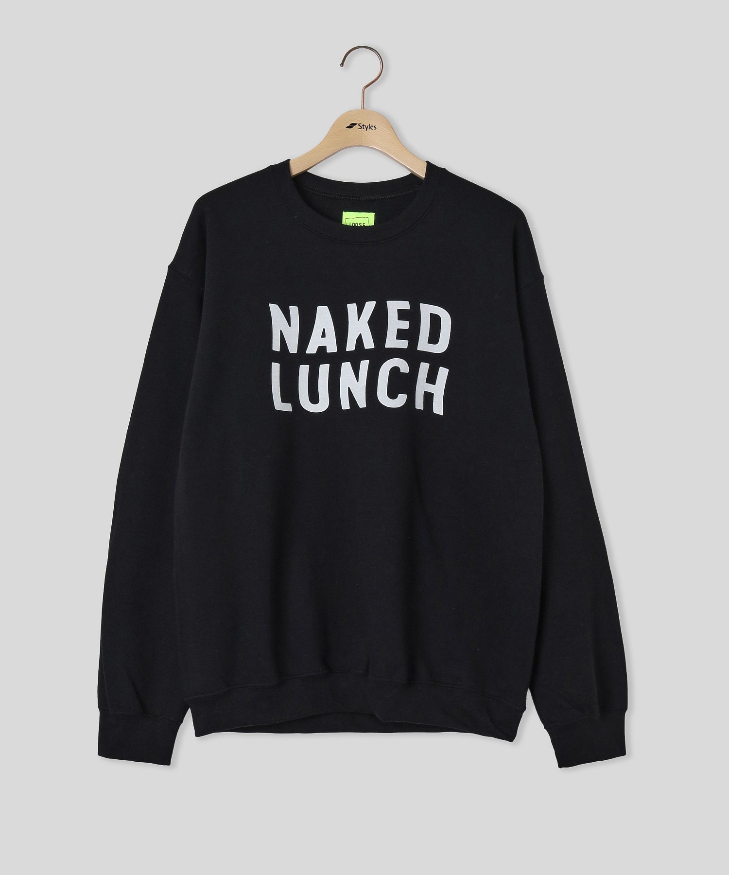 LOOSEJOINTS/ルーズジョインツ/NAKED LUNCH CREW NECK LF26FL002KO BLK