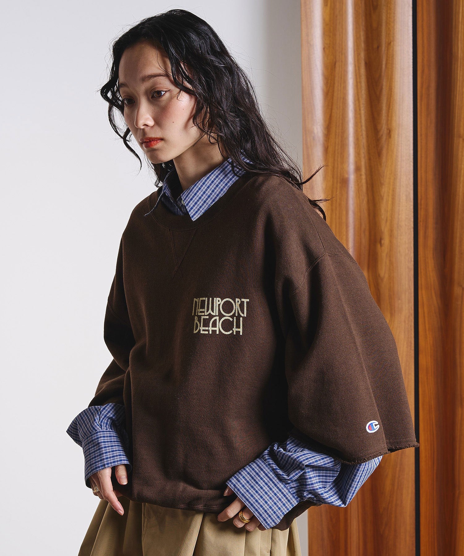 ROSEBUD x champion H/S SWEAT