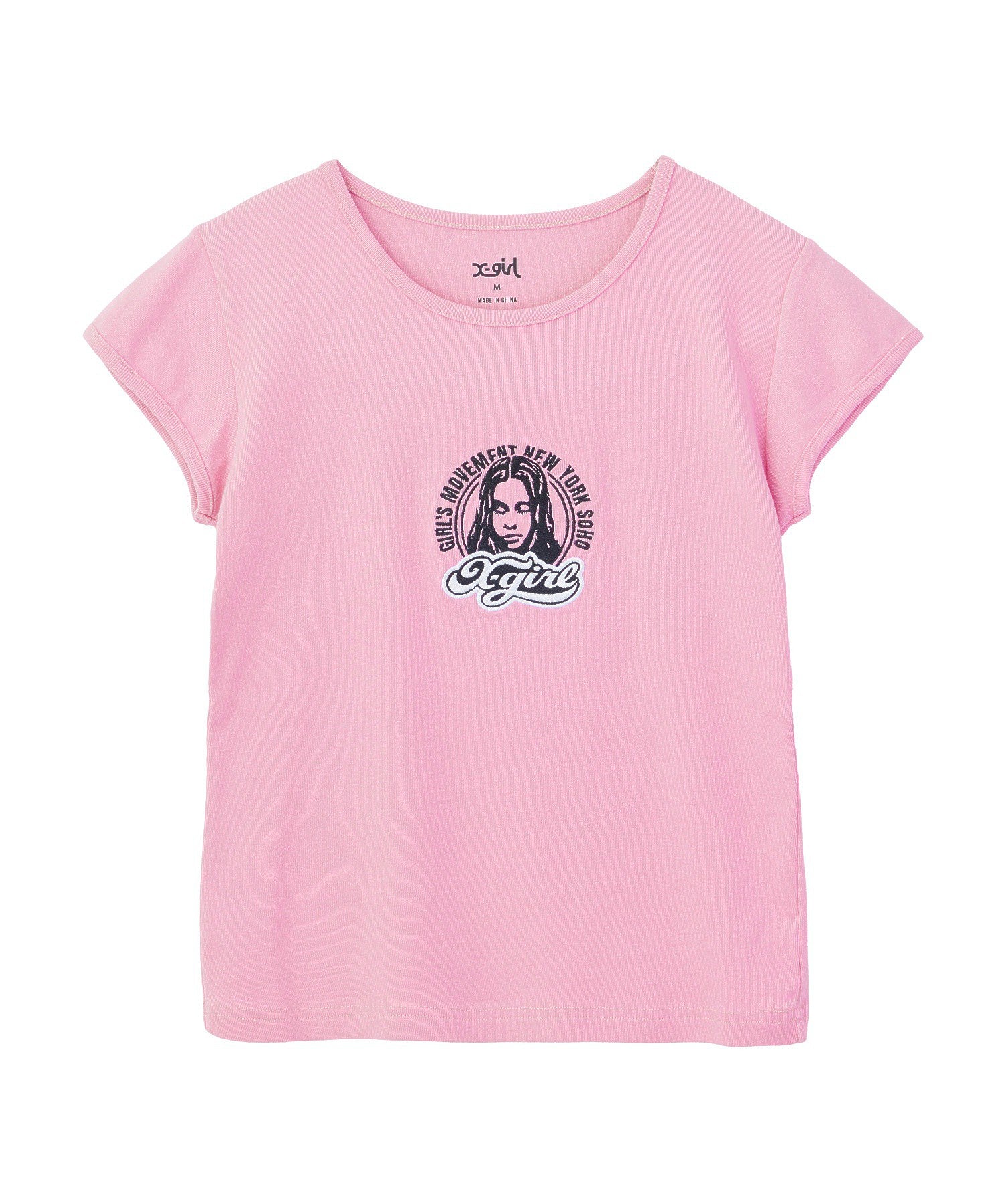 FACE AND LOGO PATCH S/S BABY TEE