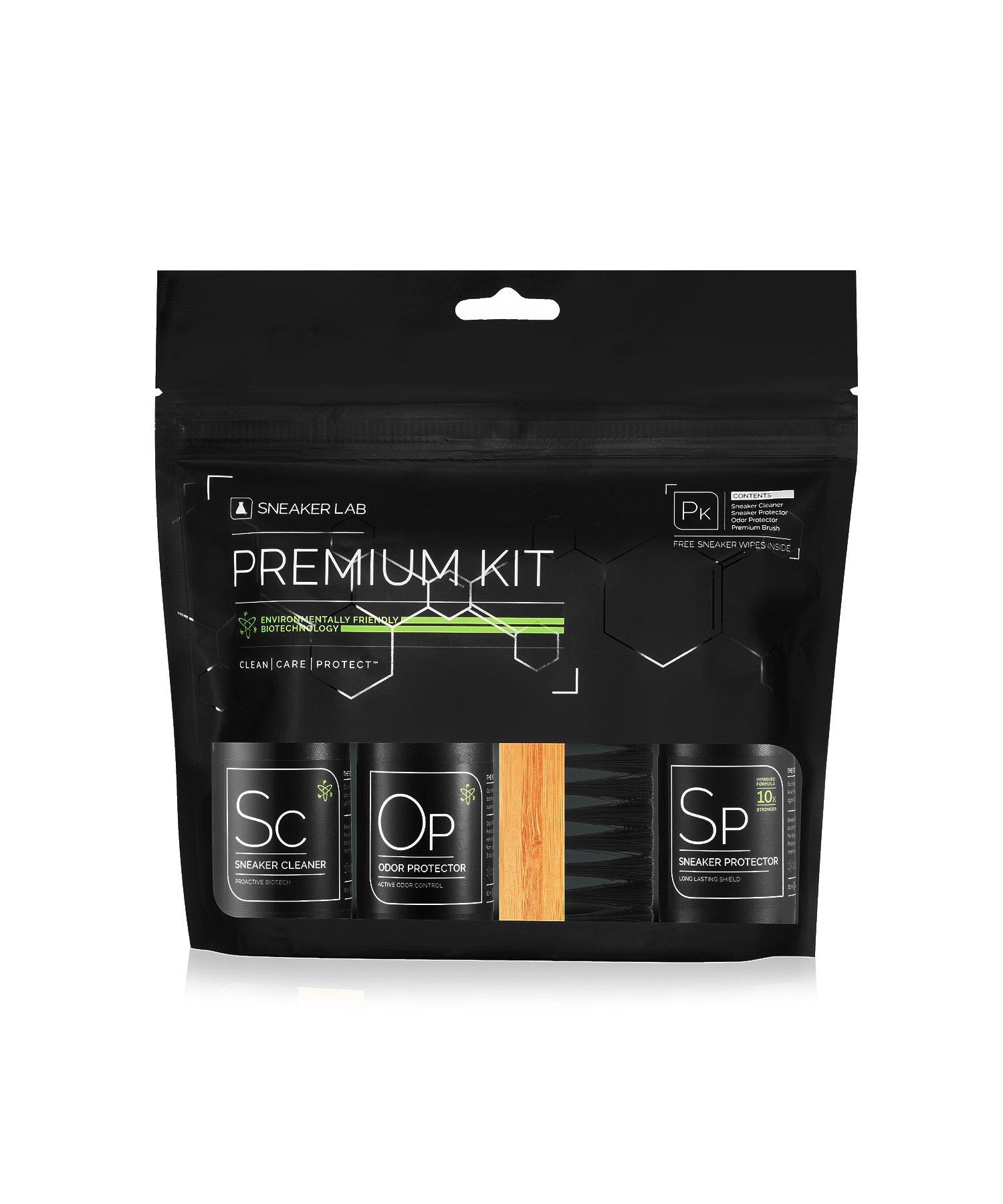 【シューズメンテナンス用品 スニーカークリーナー/スニーカープロテクター/オドプロテクター/プレミアムブラシ/トライアルワイプのセット】SNEAKER LAB/スニーカーラボ/ SNEAKER LAB PREMIUM KIT - 4 PIECE