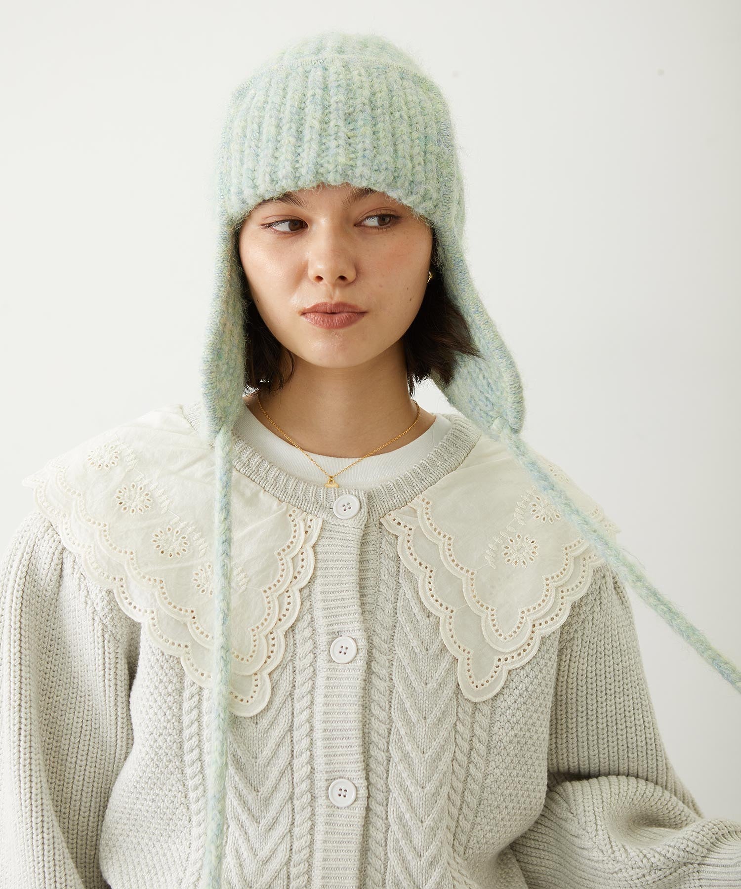EAR FLAP KNIT CAP