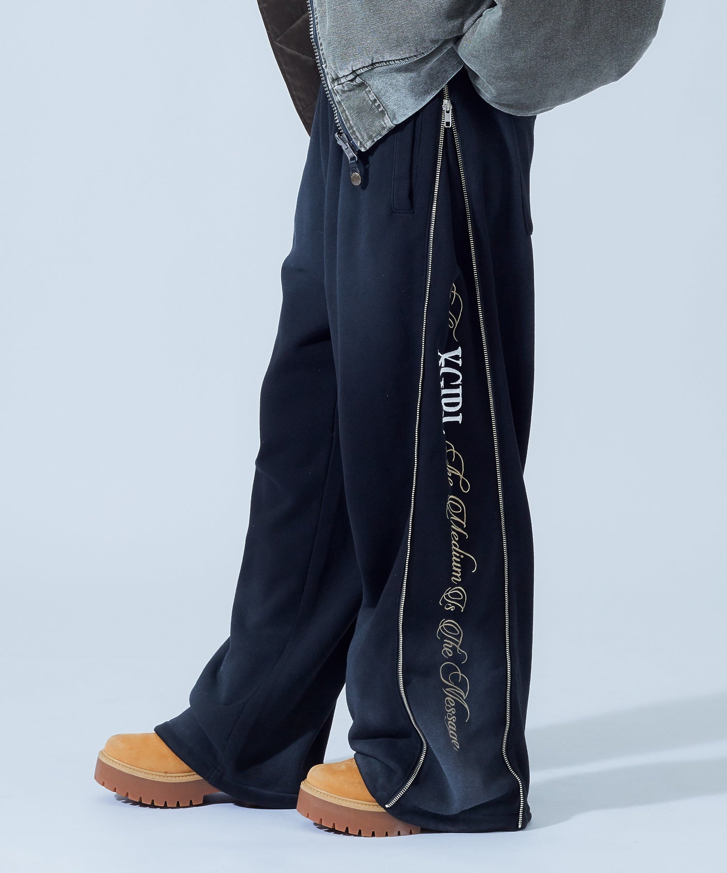 FADED SIDE ZIP SWEATPANTS