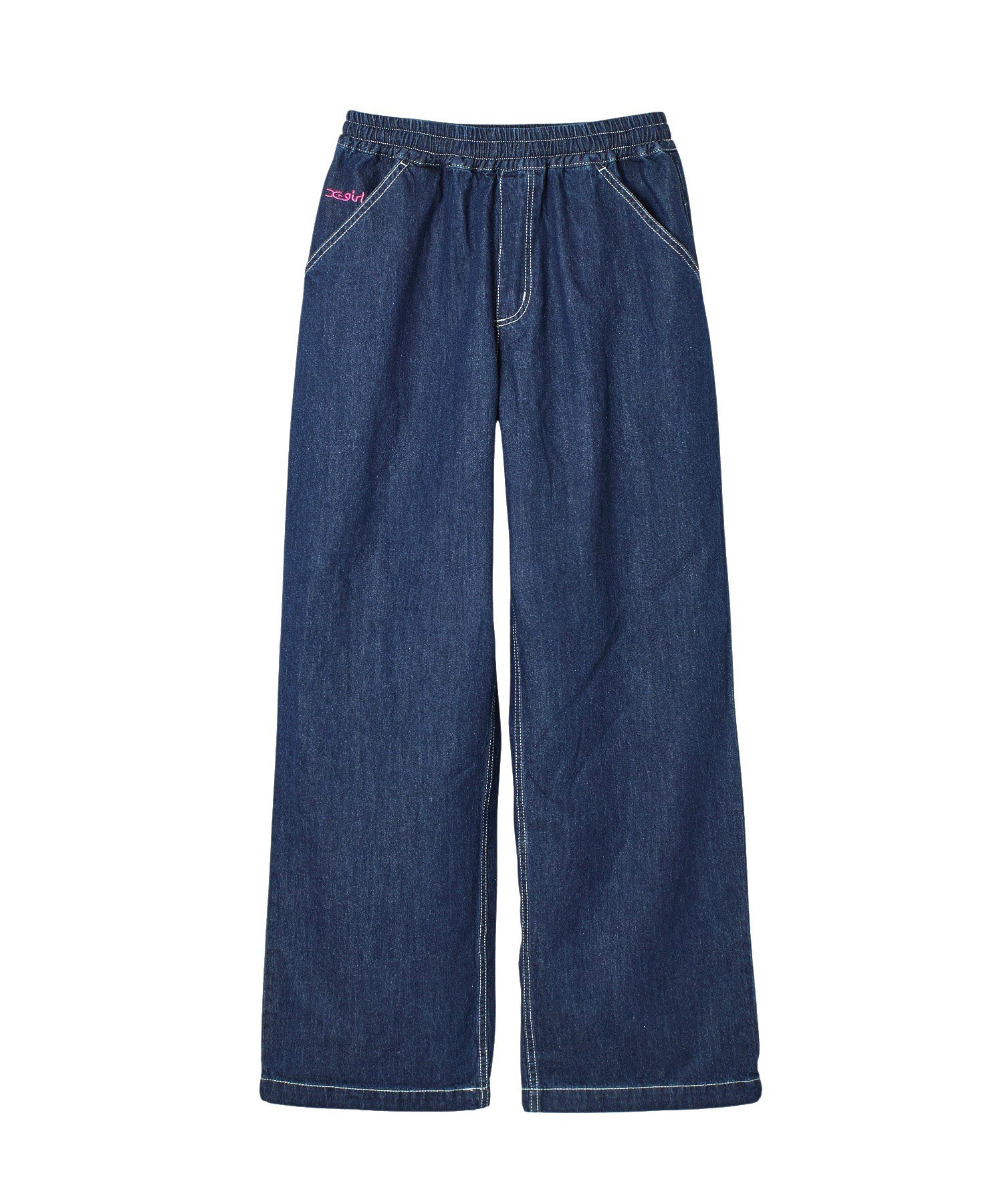 FACE LABEL POCKET EASY PANTS