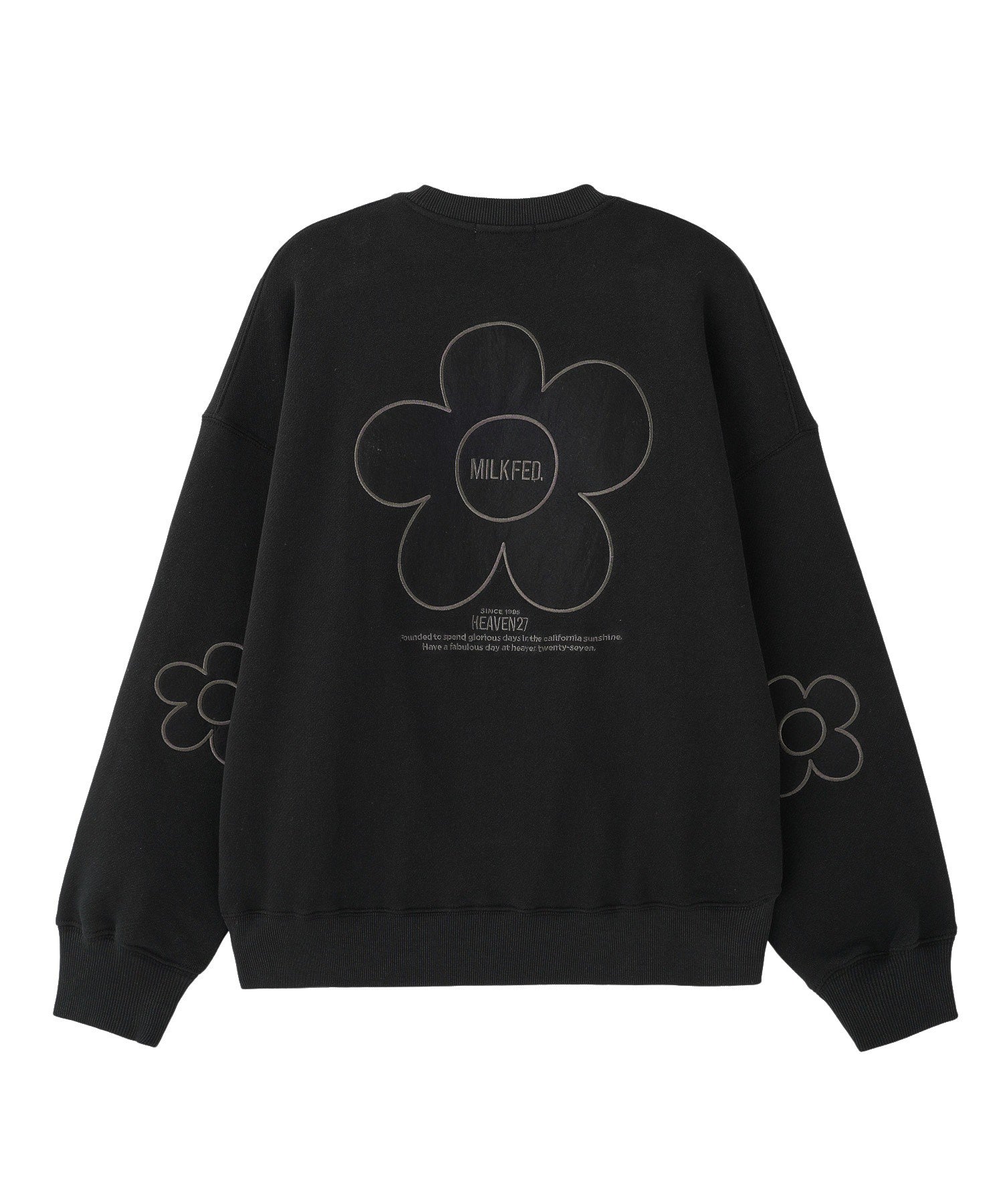 FLOWER PATCHED ELBOW SWEAT TOP