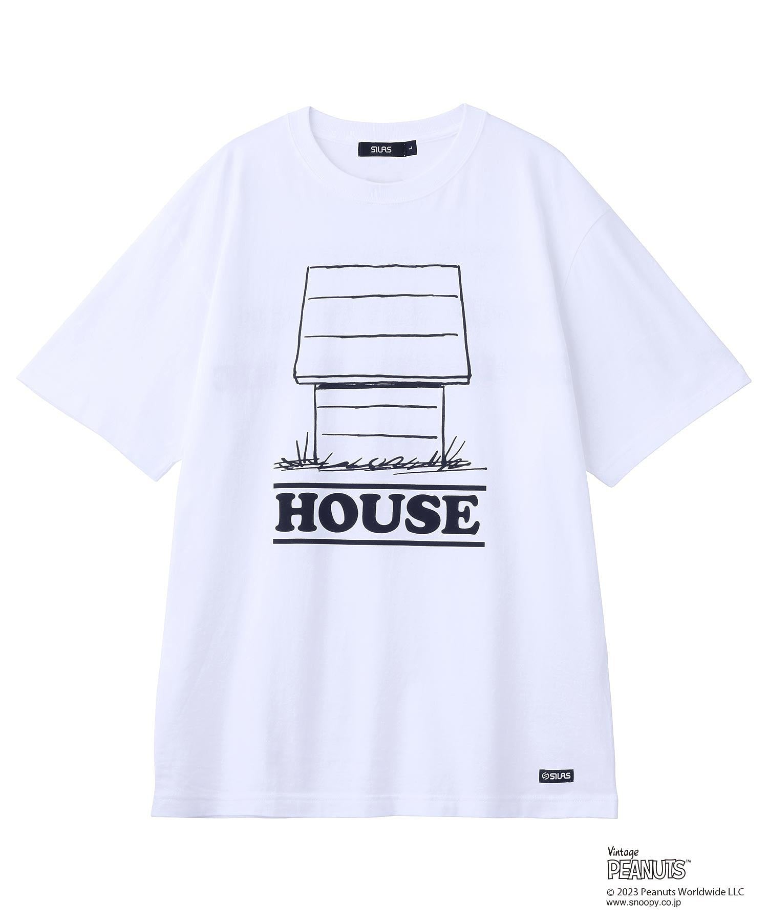 SILASⅹPEANUTS HOUSE PRINT S/S TEE