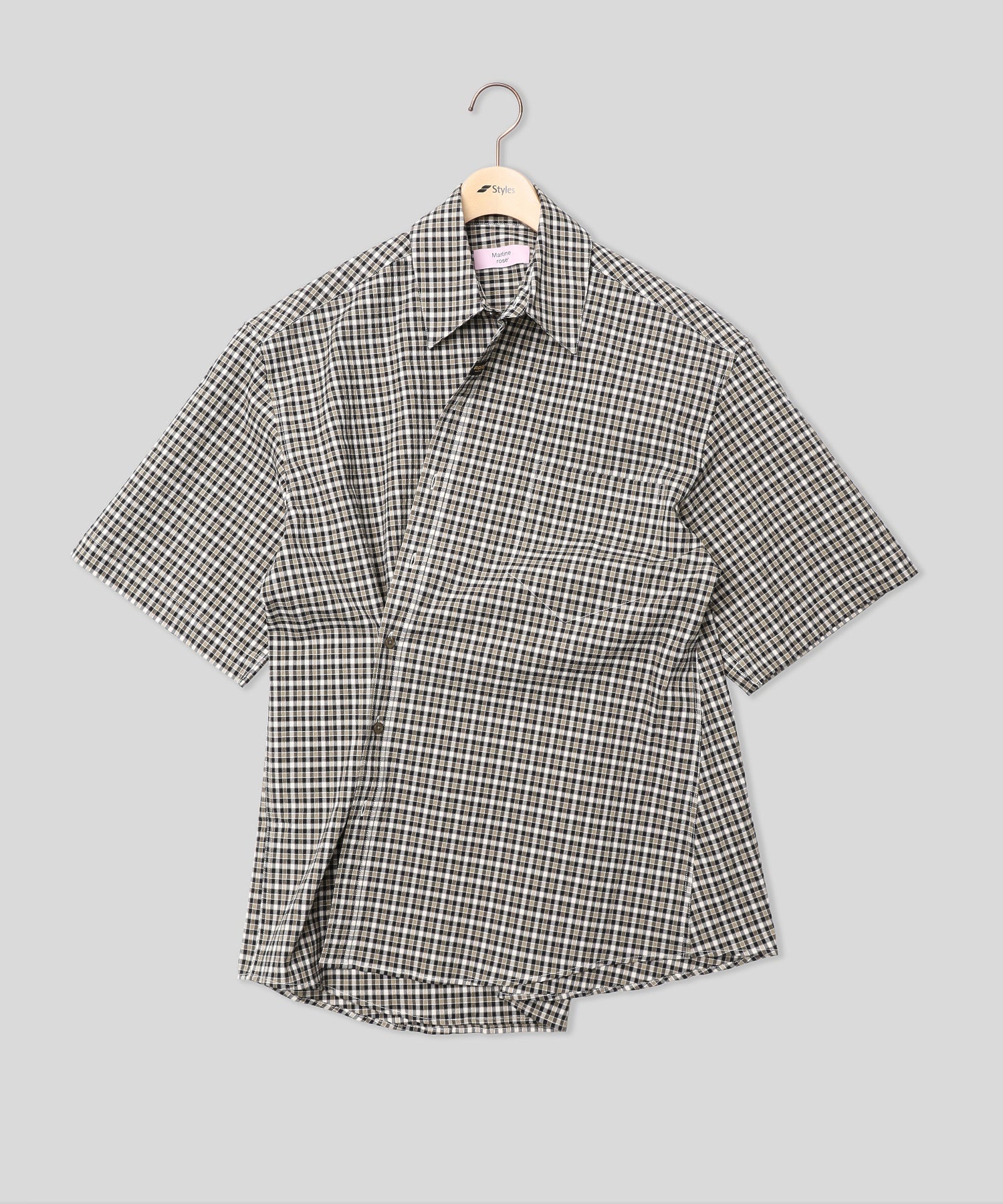 MARTINE ROSE/マーティン ローズ/S/S BOXY WRAP SHIRT 440WS41064