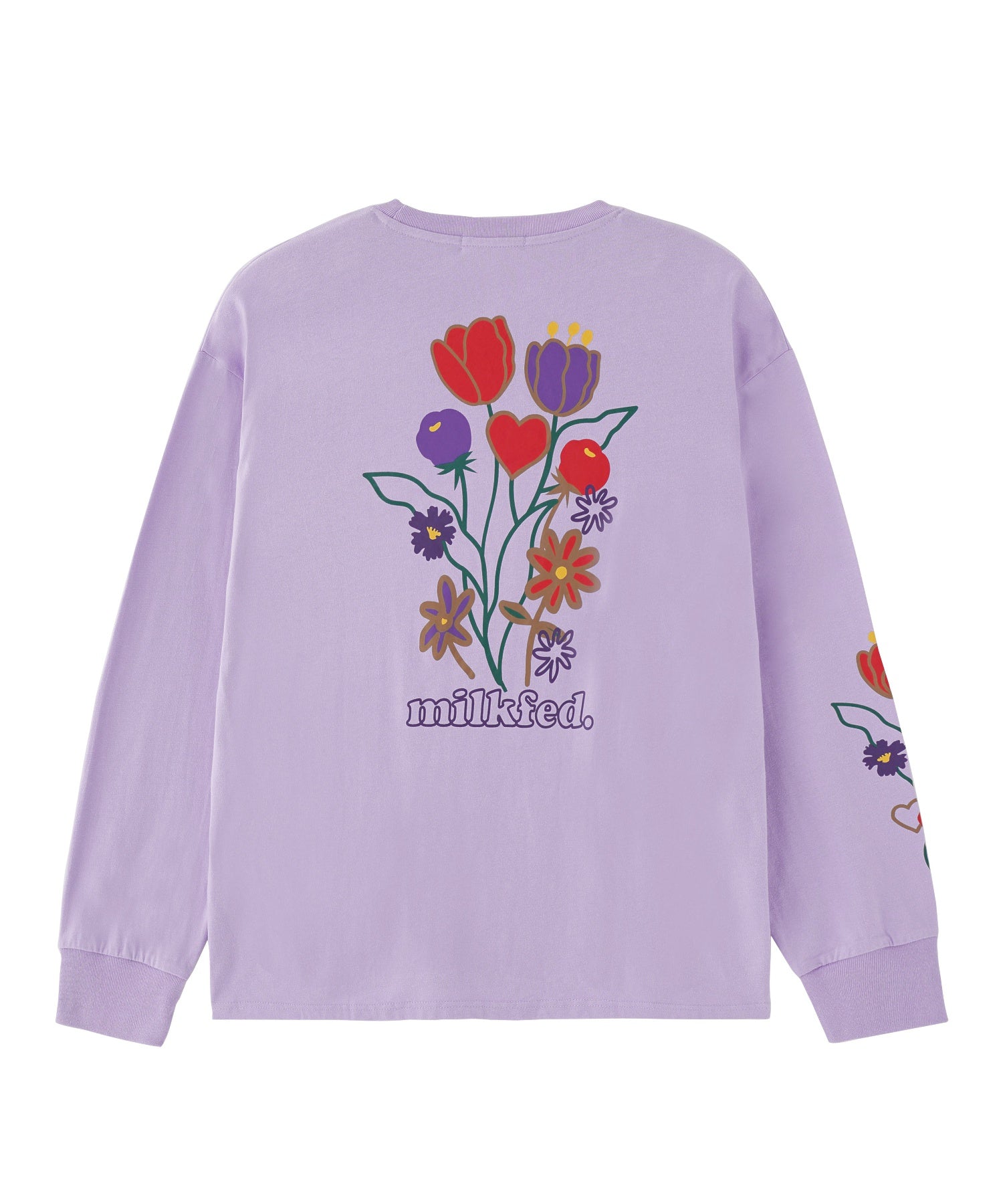 FLOWER PRINT WIDE L/S TEE