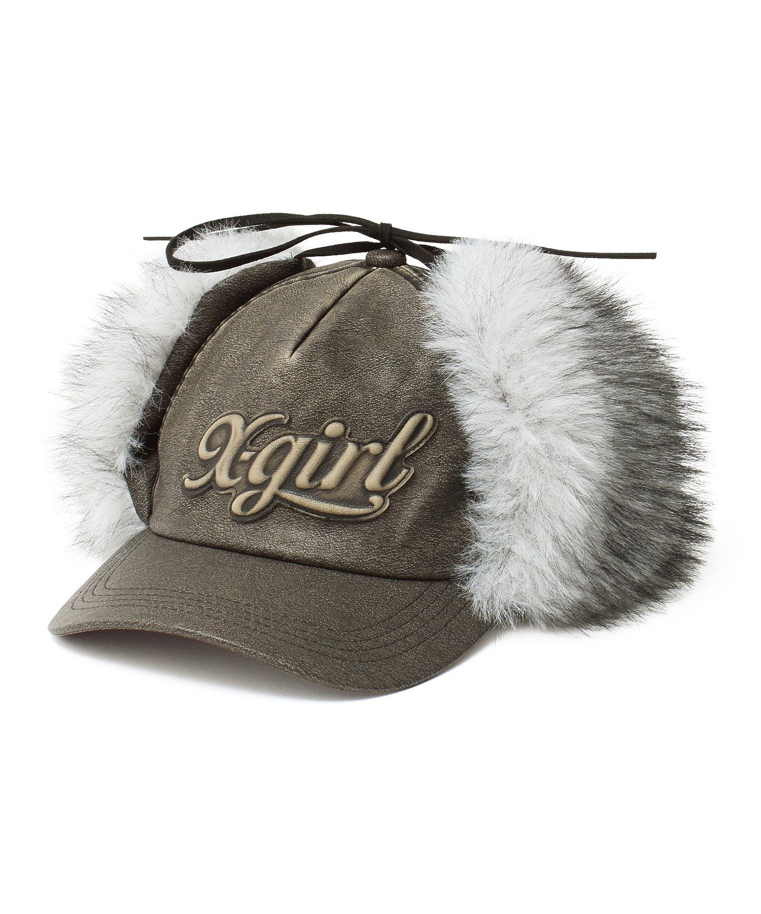 EMBOSSED LOGO PATCH EARFLAP CAP