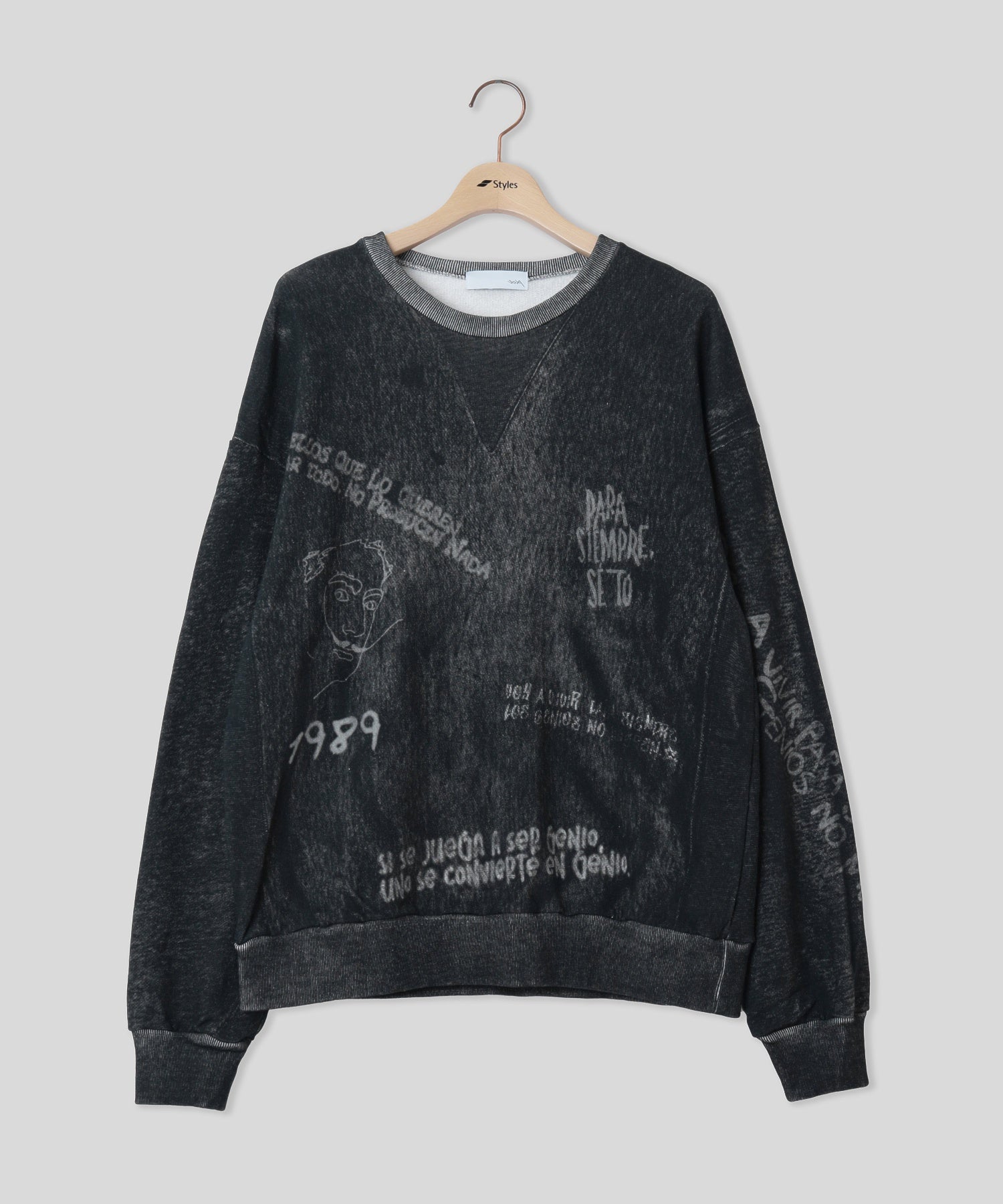 TOLQ/トルク/Printed Sweat Shirt 26-2205