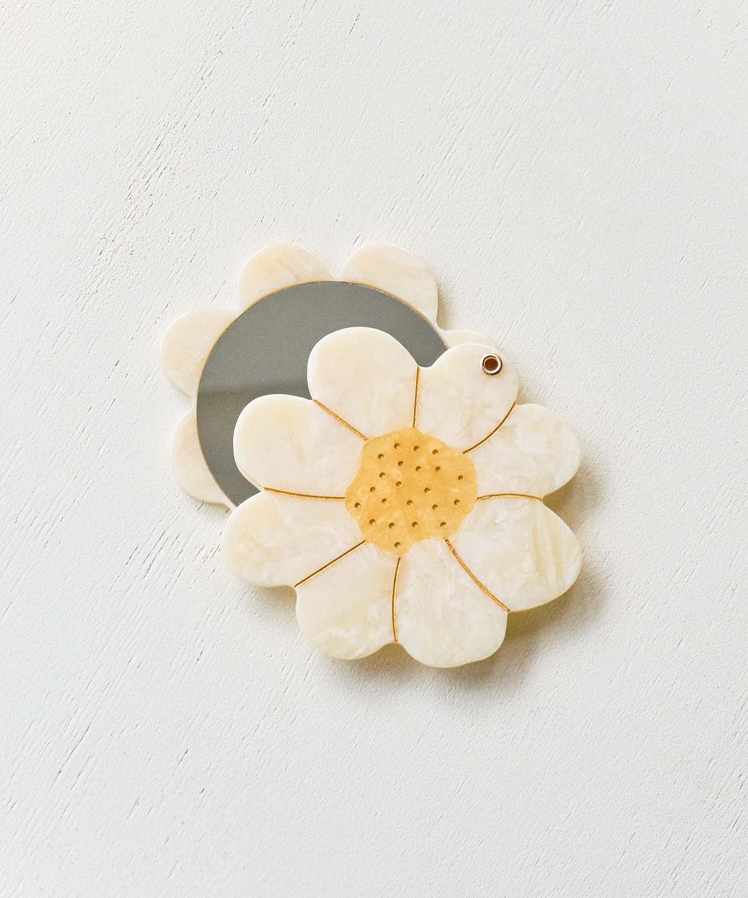 SOLAR ECLIPSE/HAND-PAINTED COMPACT MIRROR