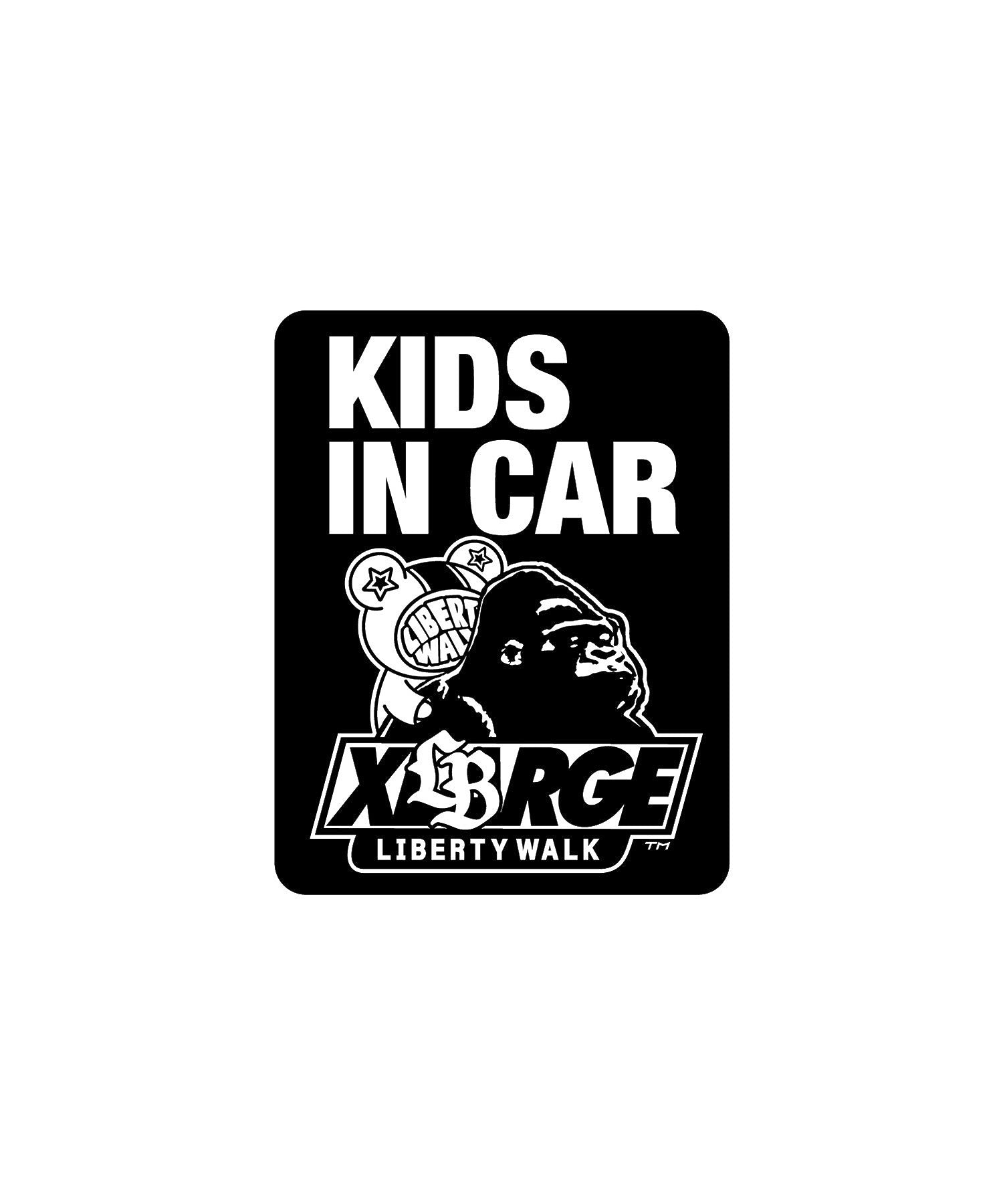 XLARGE×LIBERTY WALK STICKER KIDS IN THE CAR