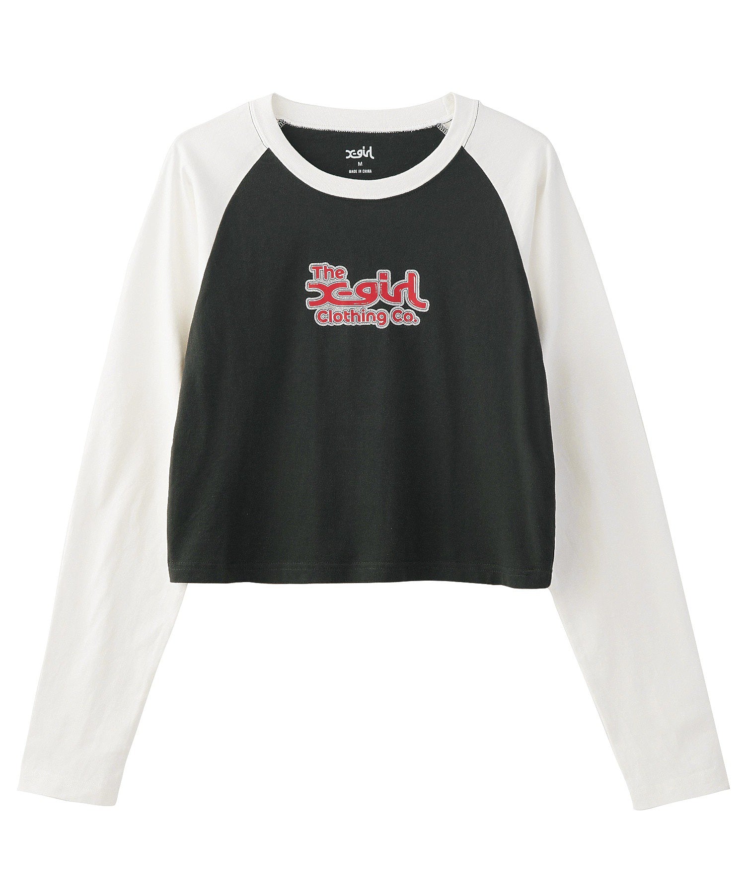 ROUGH MILLS LOGO RAGLAN L/S BABY TEE