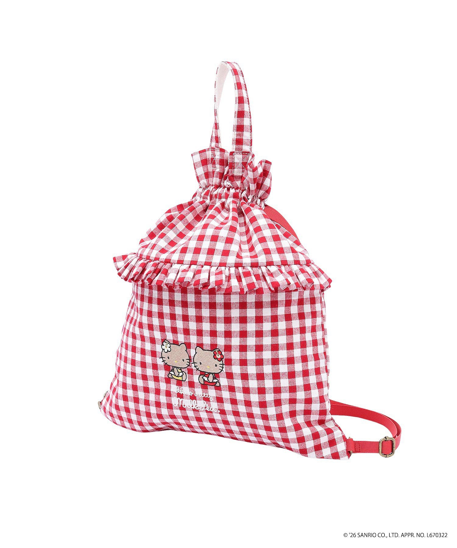MILKFED. × HELLO KITTY SUN-KISSED F2F DRAWSTRING BAG