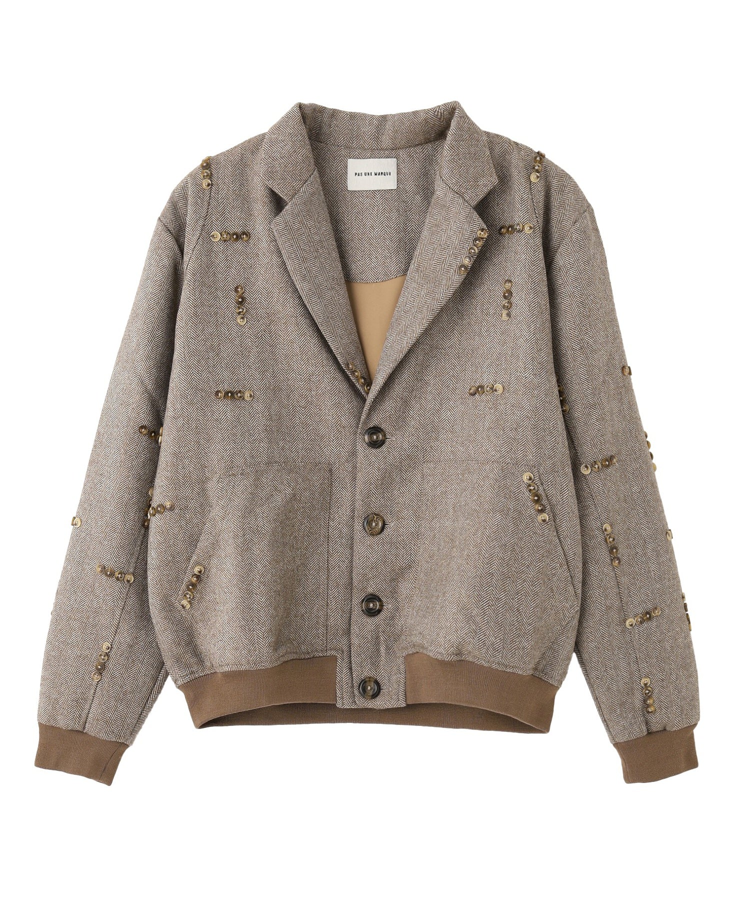 PAS UNE MARQUE/パ・ズュヌ・マルク/Button Pattern Jacket PAS-596