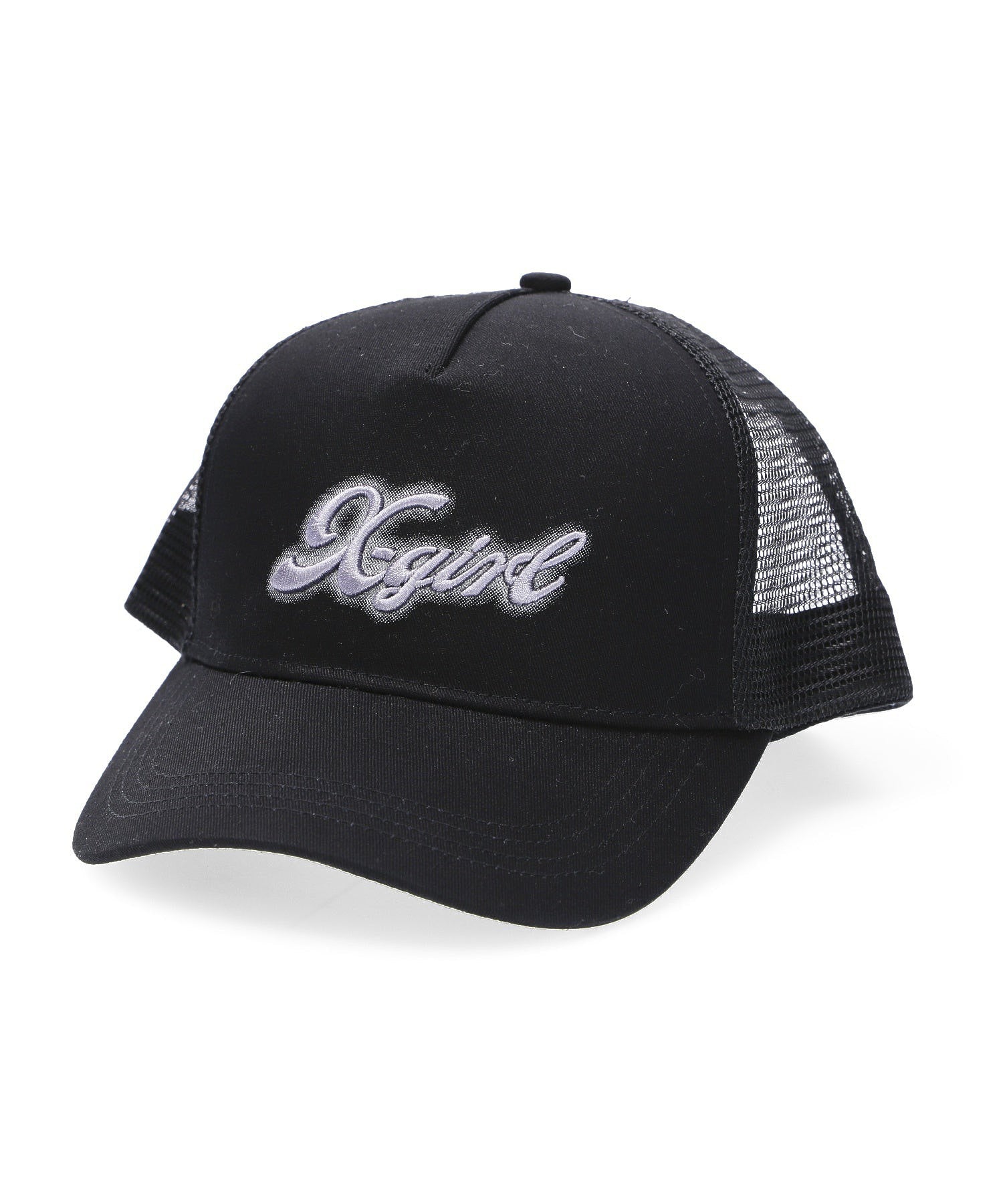 SPRAY PRINT AND EMBROIDERY TRUCKER CAP X-girl